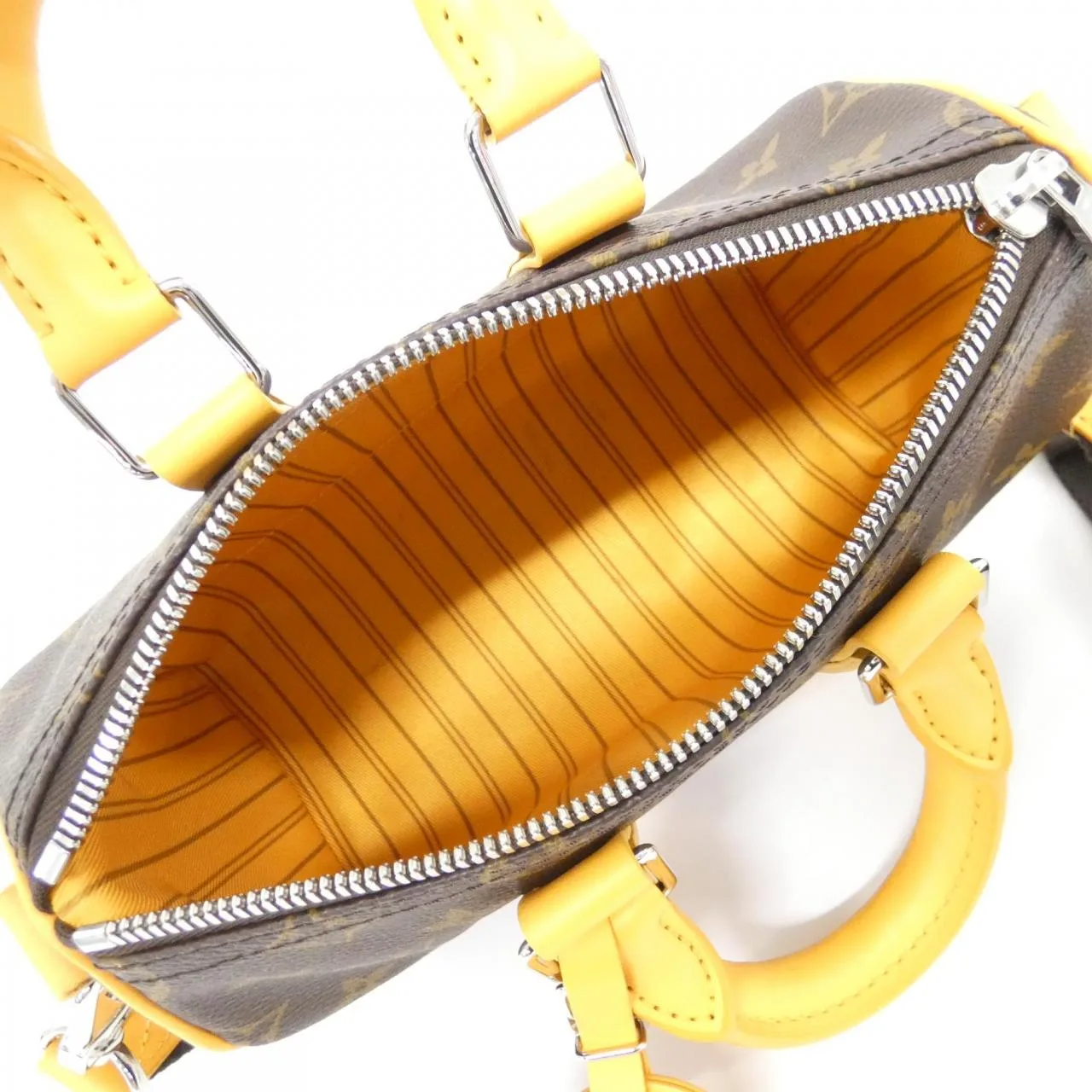 LOUIS VUITTON Keepall M12733 波士頓包 Monogram 黃色 Monogram 中古品A - 縮圖 5