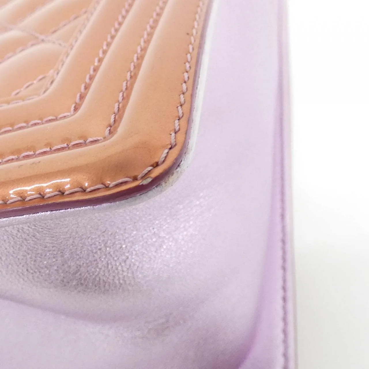 CHANEL Boy Chanel 67086 Shoulder Patent Leather Pink Patent Leather Rank A - Thumbnail 3