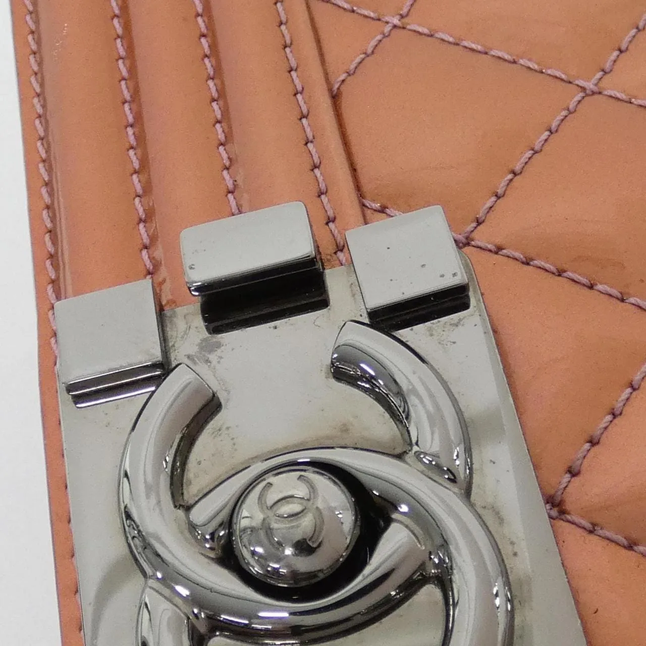 CHANEL Boy Chanel 67086 Shoulder Patent Leather Pink Patent Leather Rank A - Thumbnail 5