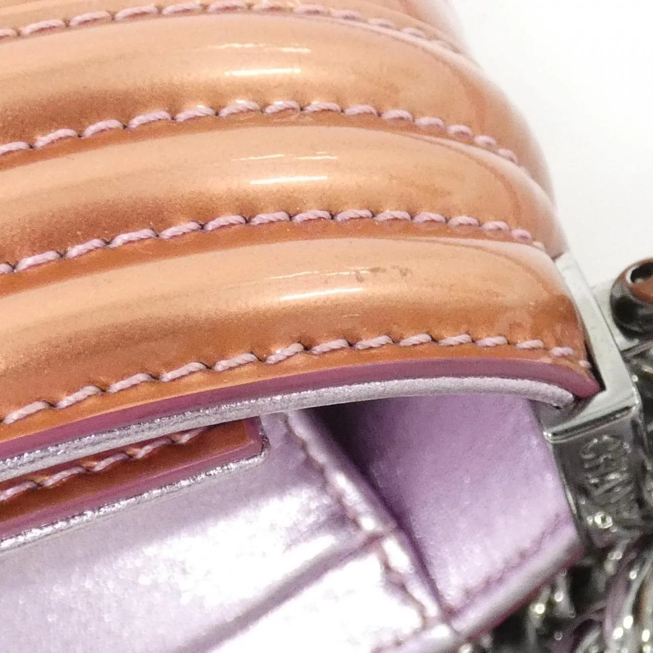 CHANEL Boy Chanel 67086 Shoulder Patent Leather Pink Patent Leather Rank A - Thumbnail 6