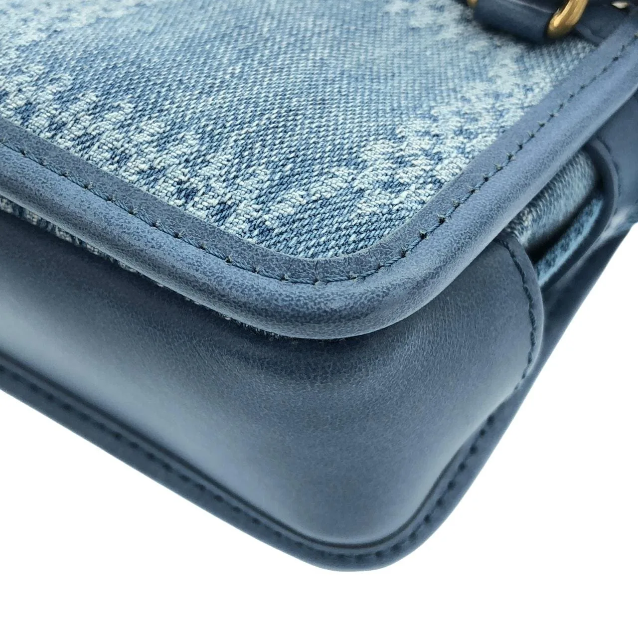 LOUIS VUITTON N00210 肩背包 牛仔布 藍色 牛仔布 中古品A - 縮圖 3