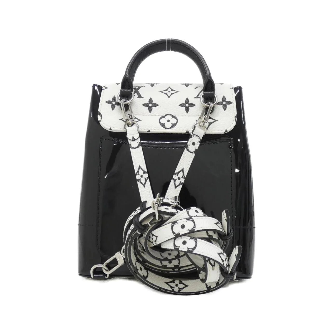 LOUIS VUITTON M53637 Backpack Vernis 黑色 Vernis 中古品A - 縮圖 2