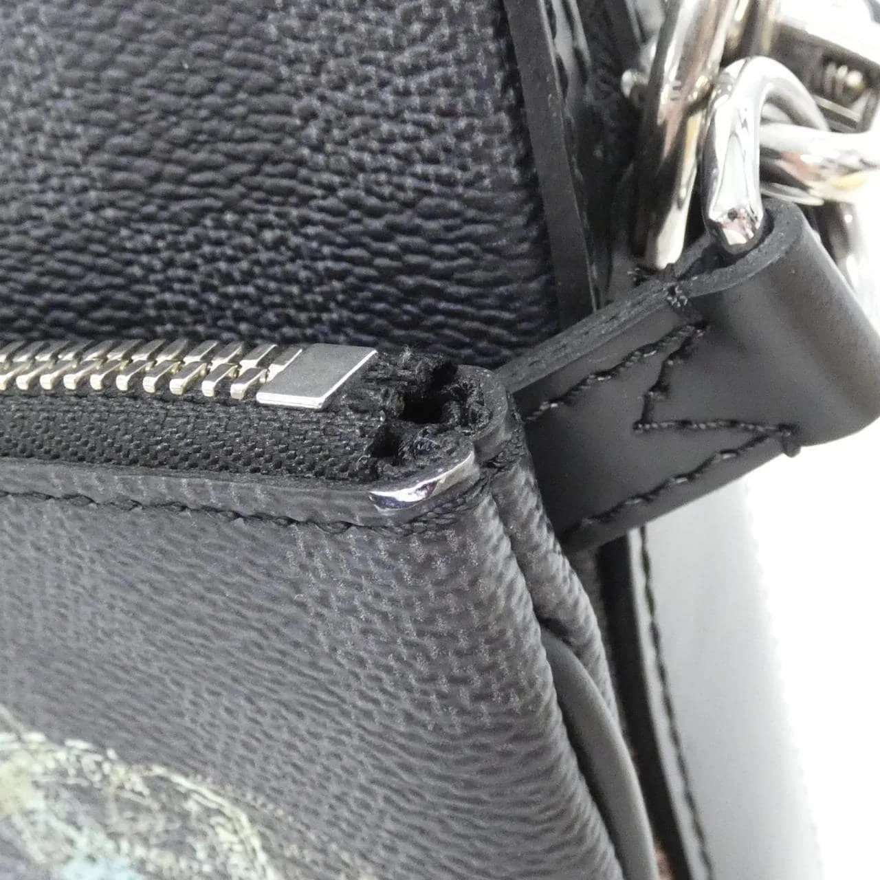 LOUIS VUITTON N58040 Shoulder Damier 黑色 Damier 中古品A - 縮圖 4