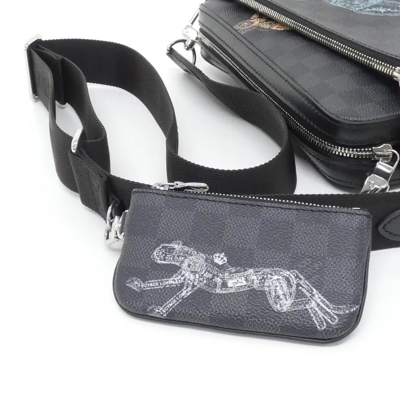 LOUIS VUITTON N58040 Shoulder Damier 黑色 Damier 中古品A - 縮圖 5