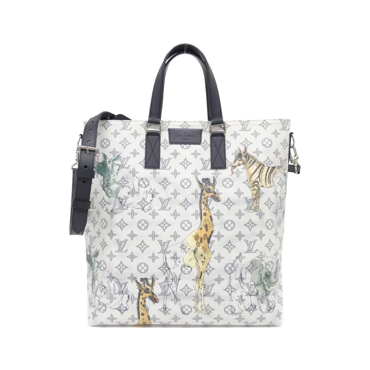 LOUIS VUITTON Tote Monogram Black