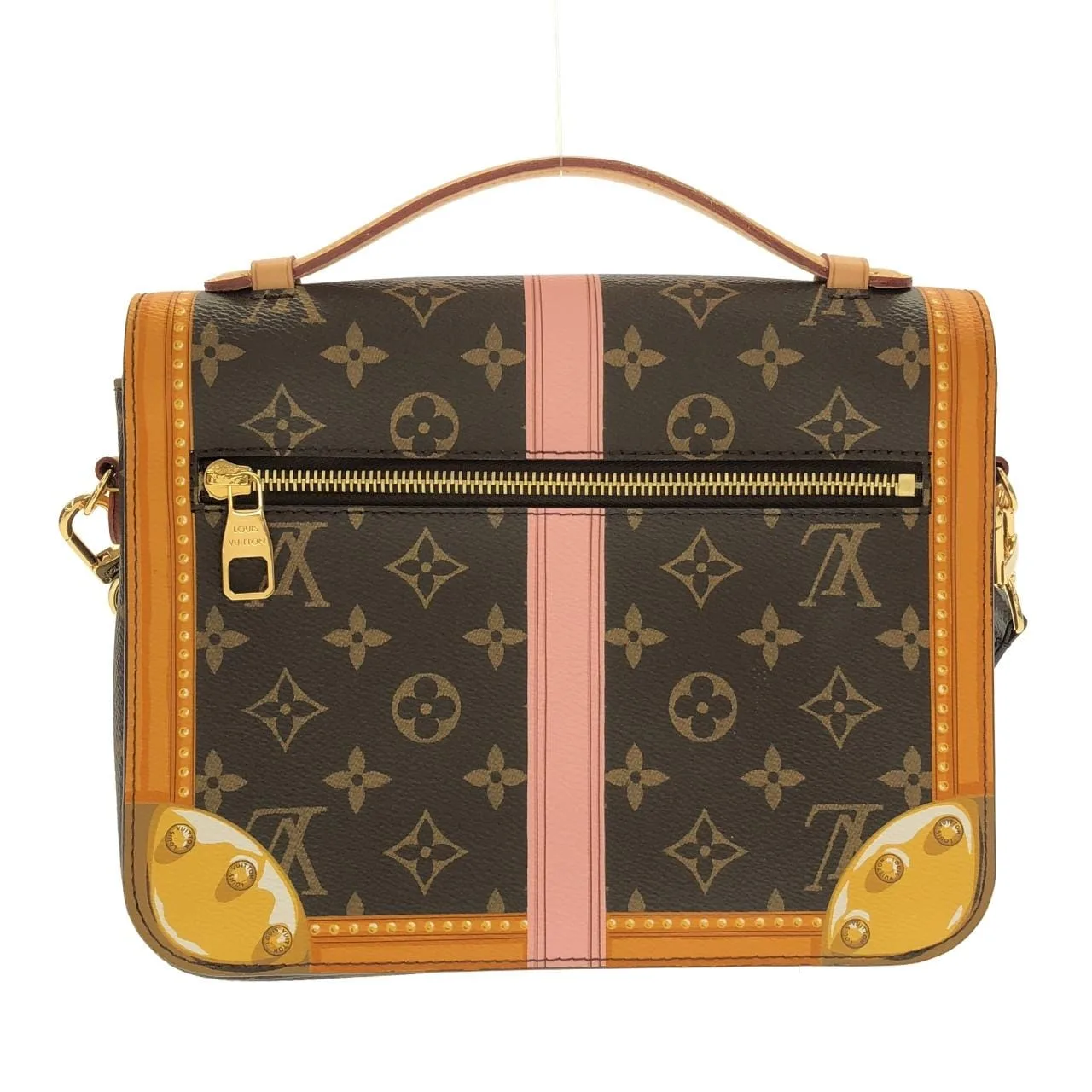 LOUIS VUITTON Pochette M43628 手提包 Monogram 黑色 Monogram 中古品A - 縮圖 2