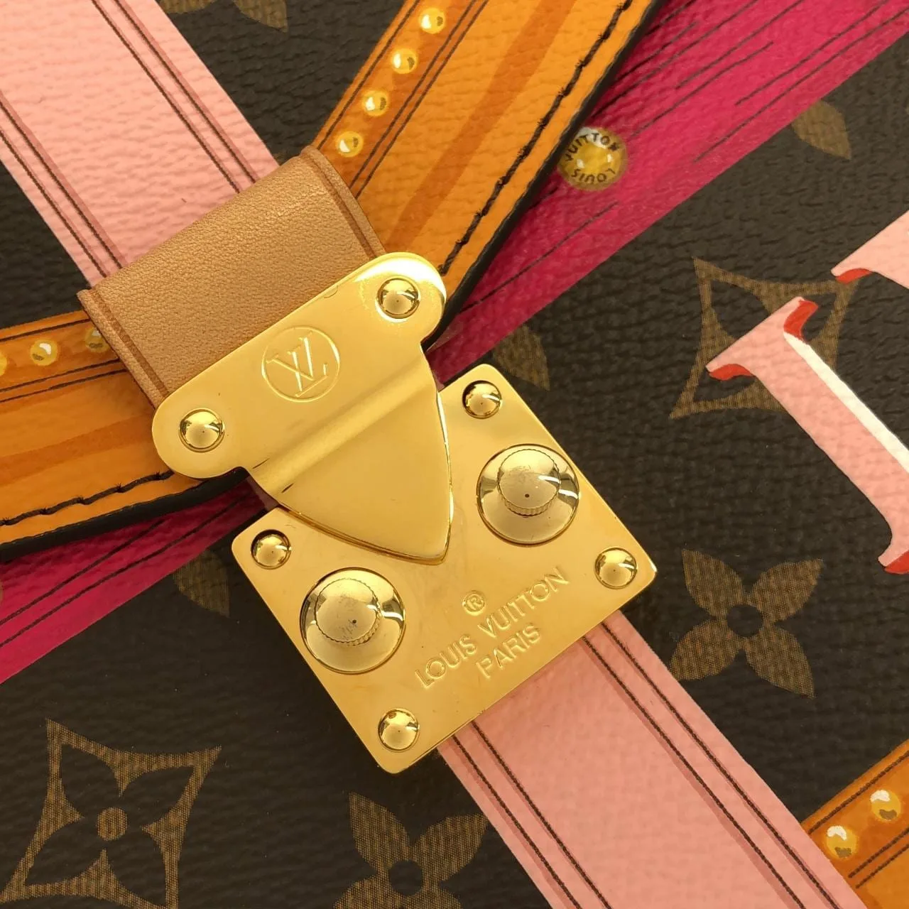 LOUIS VUITTON Pochette M43628 手提包 Monogram 黑色 Monogram 中古品A - 縮圖 5
