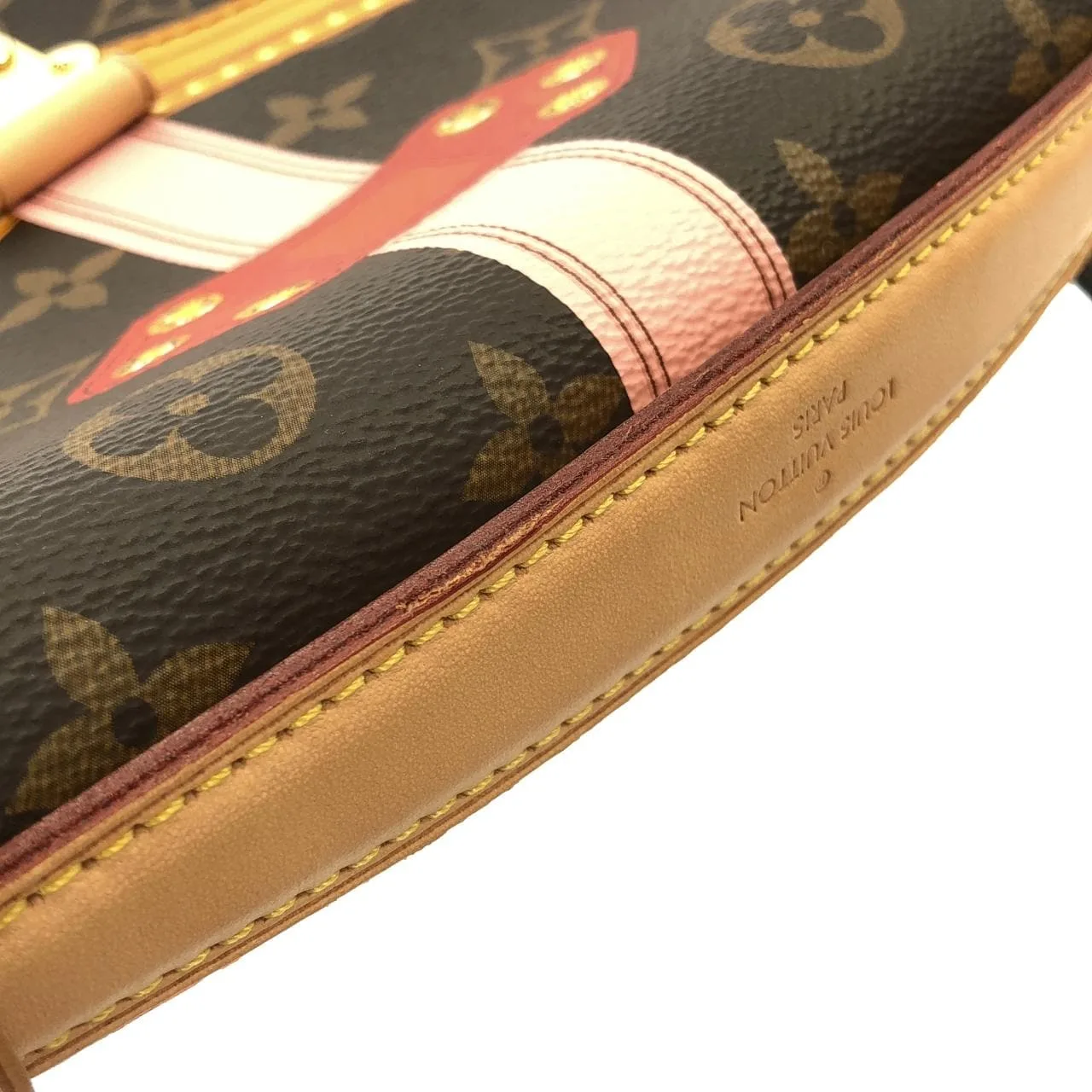 LOUIS VUITTON Pochette M43628 手提包 Monogram 黑色 Monogram 中古品A - 縮圖 7