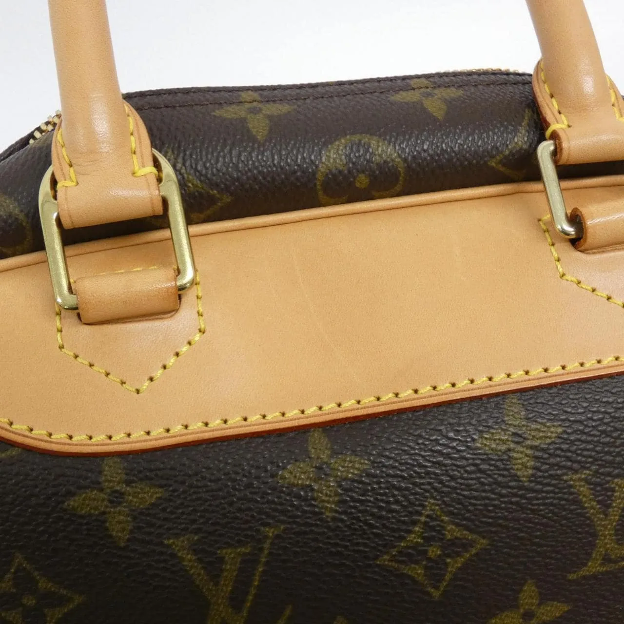 LOUIS VUITTON M47270 Handbag Monogram 黑色 Monogram 中古品A - 縮圖 7