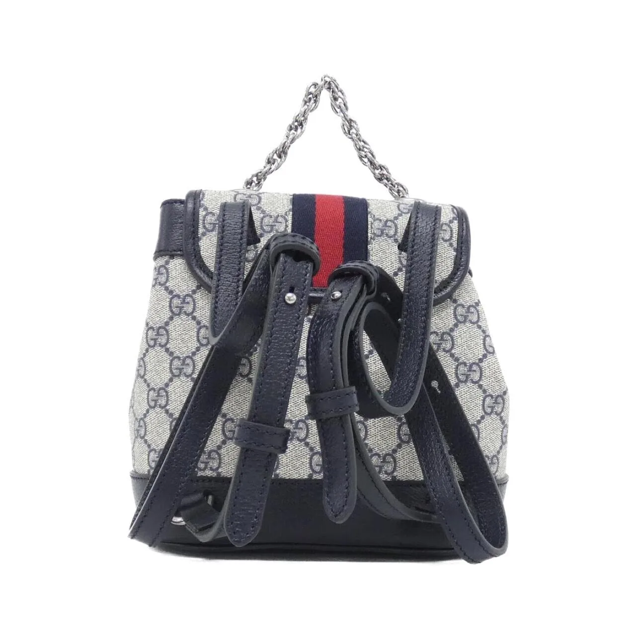 GUCCI 795221 96IWN 背包 帆布 黑色 帆布 中古品A - 縮圖 2