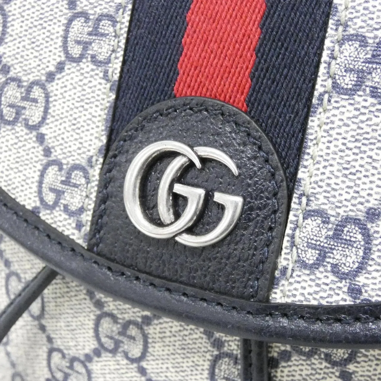 GUCCI 795221 96IWN 背包 帆布 黑色 帆布 中古品A - 縮圖 4