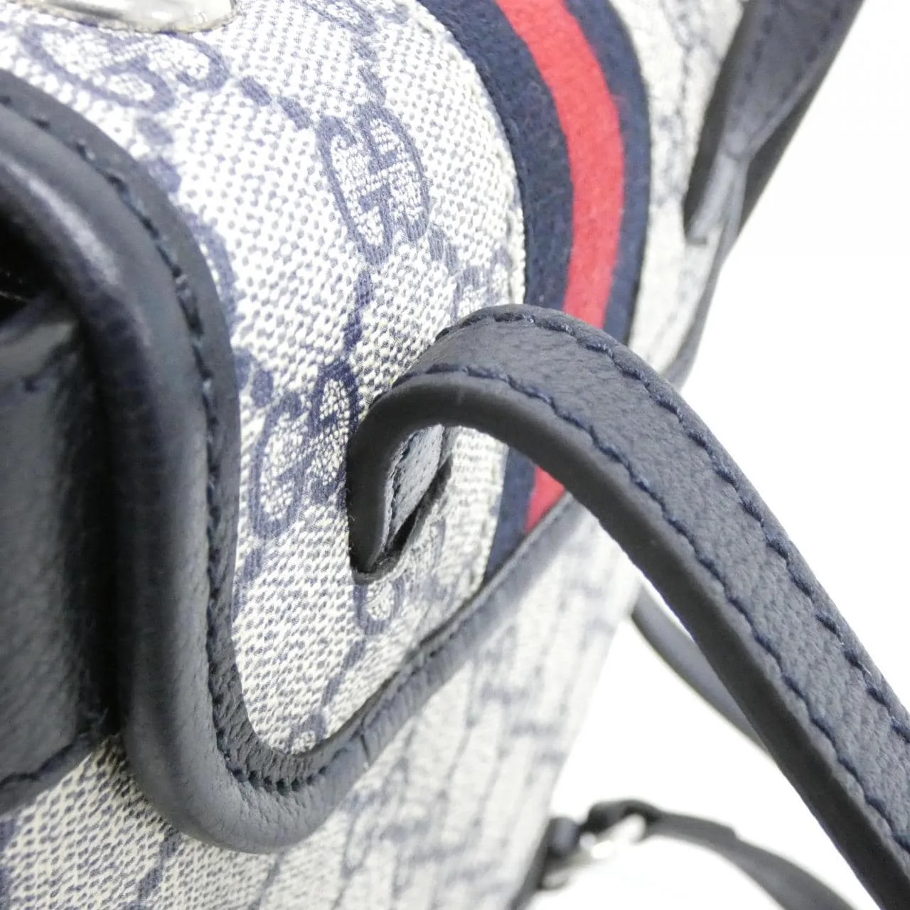 GUCCI 795221 96IWN 背包 帆布 黑色 帆布 中古品A - 縮圖 6