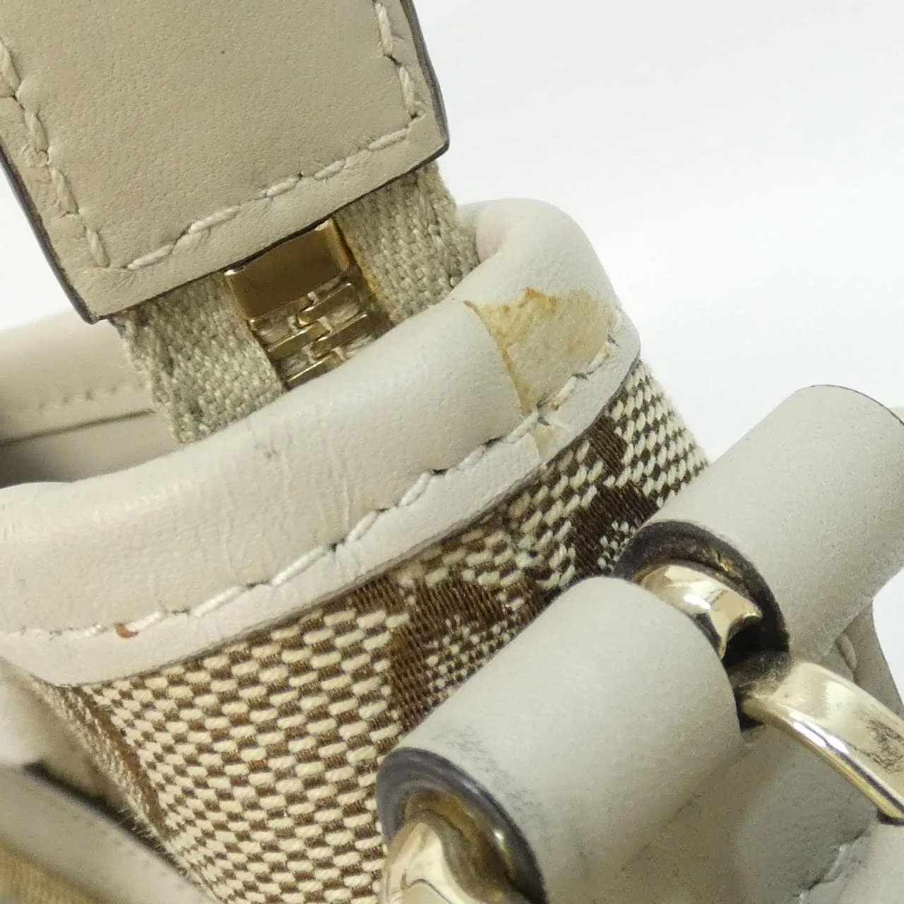 GUCCI 388930 KQWFY Shoulder Canvas 黑色 帆布 中古品A - 縮圖 6