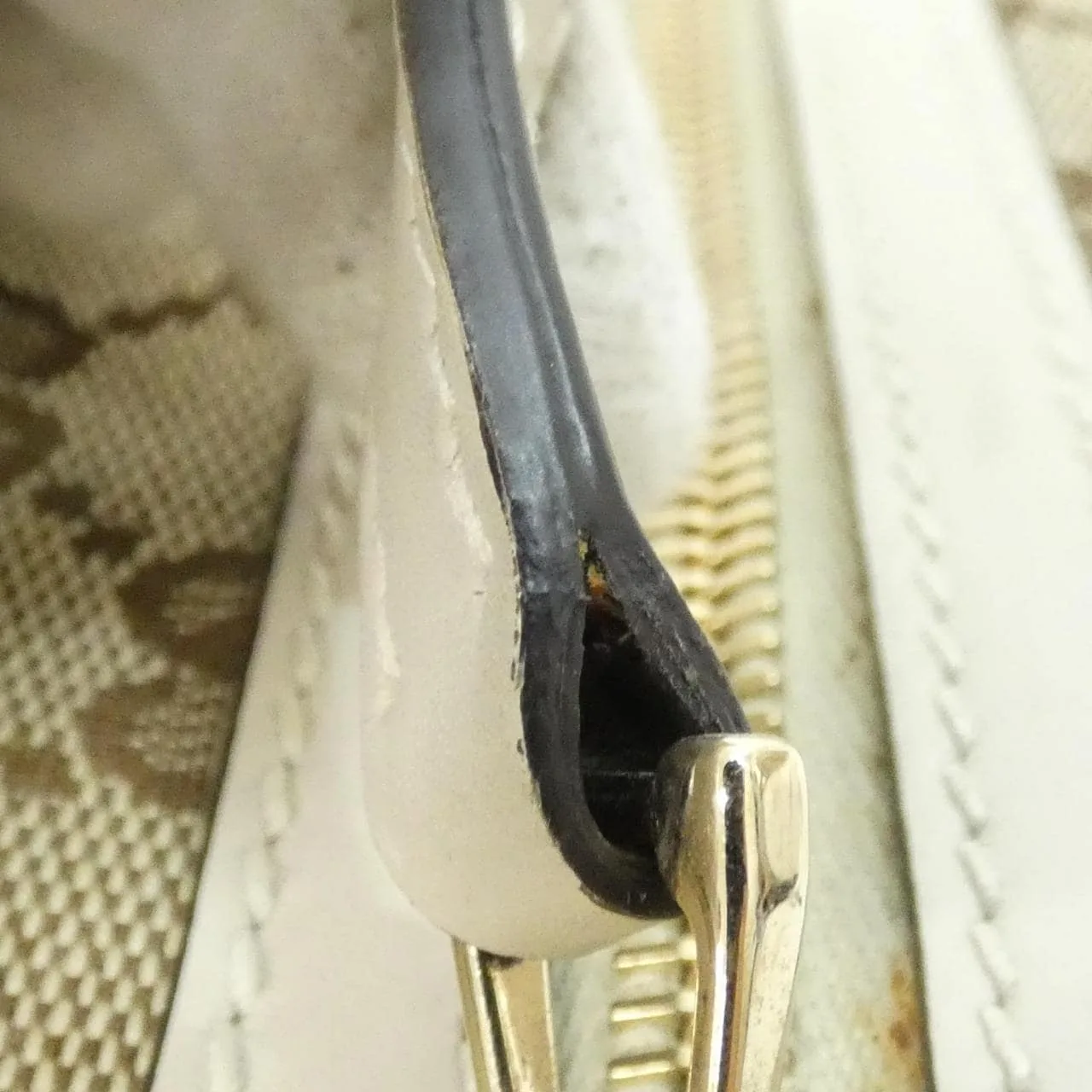 GUCCI 388930 KQWFY Shoulder Canvas 黑色 帆布 中古品A - 縮圖 7