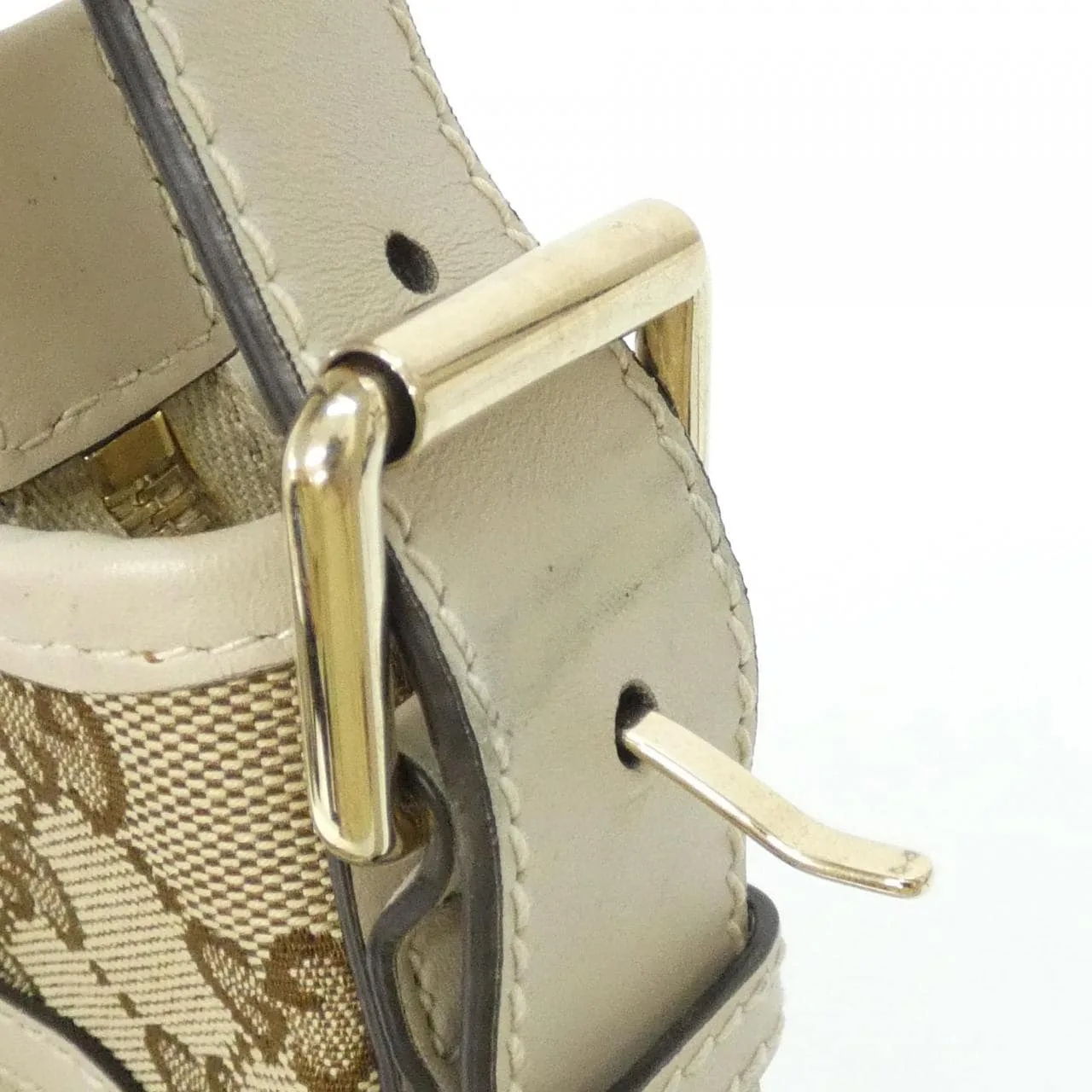 GUCCI 388930 KQWFY Shoulder Canvas 黑色 帆布 中古品A - 縮圖 8