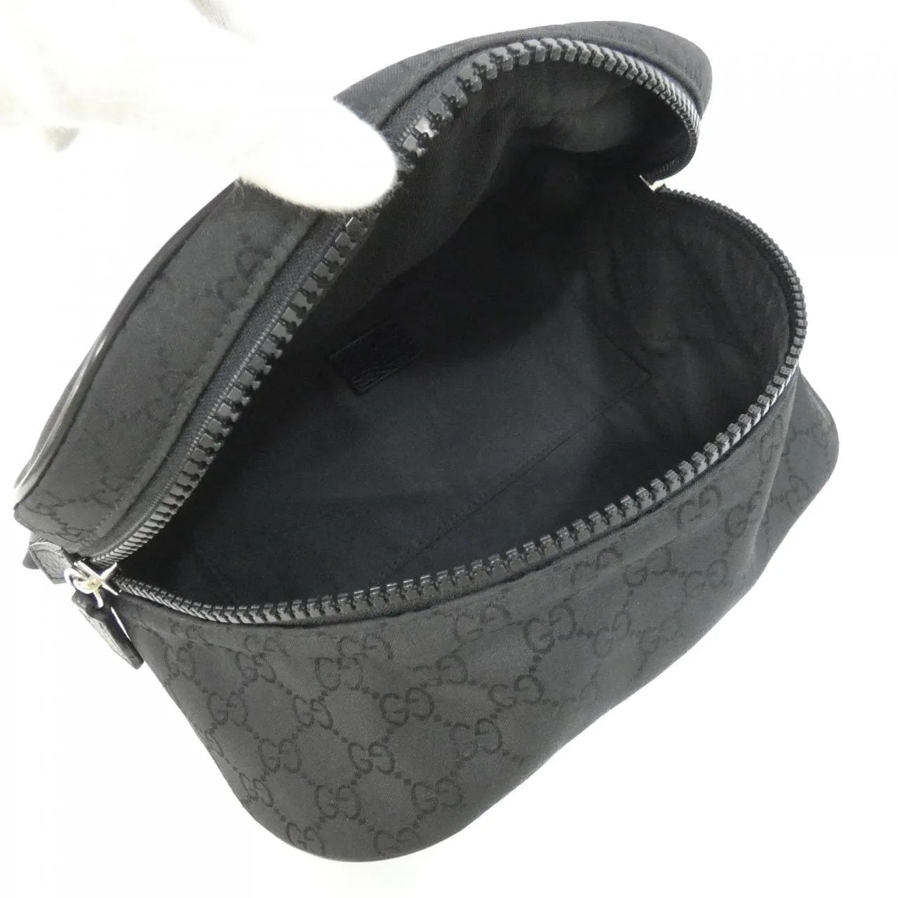 GUCCI GG Supreme 449182 G1XHN Shoulder Nylon 黑色 尼龍 中古品A - 縮圖 10