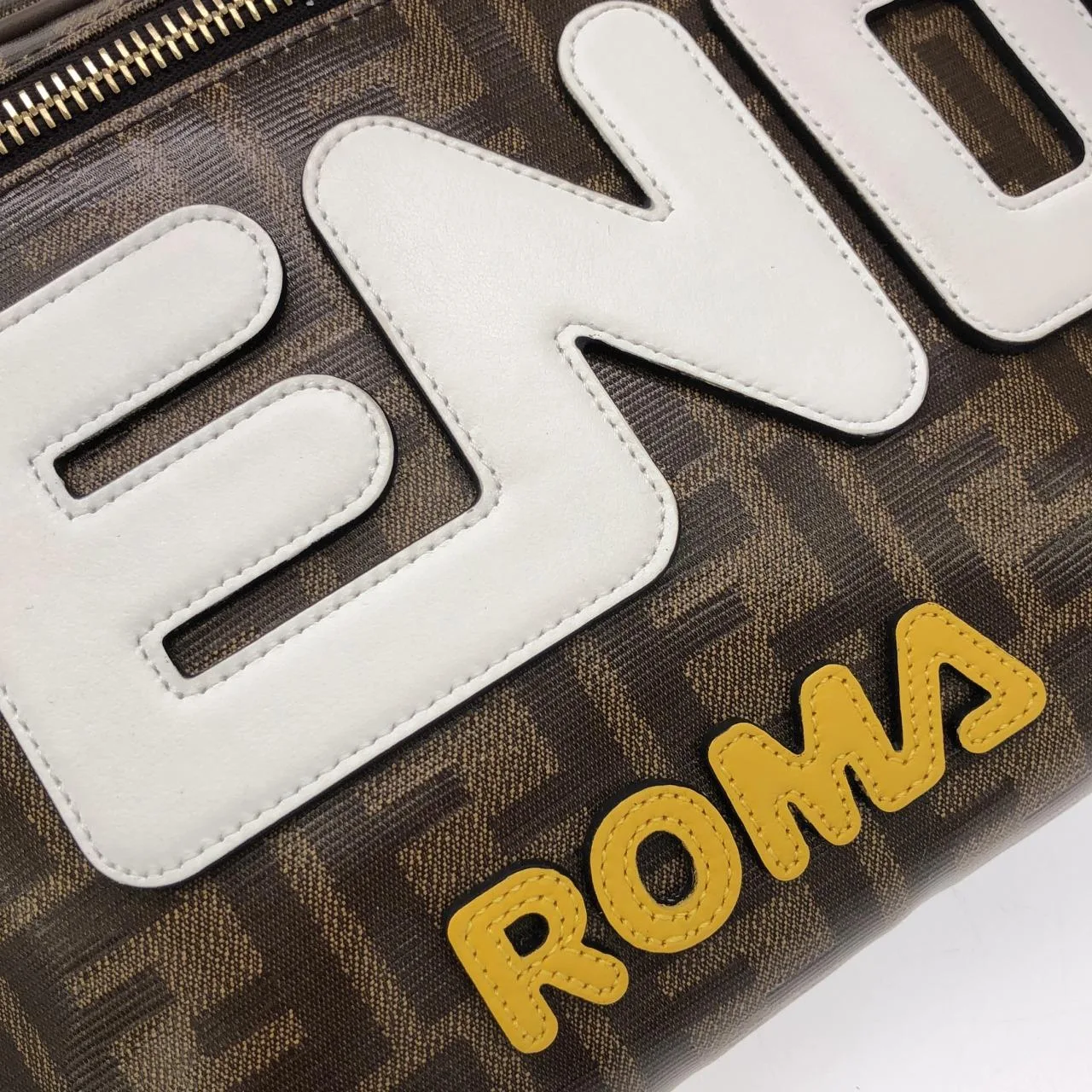 FENDI 8BM006 A5N7 Belt Canvas Black Canvas Rank A - Thumbnail 5