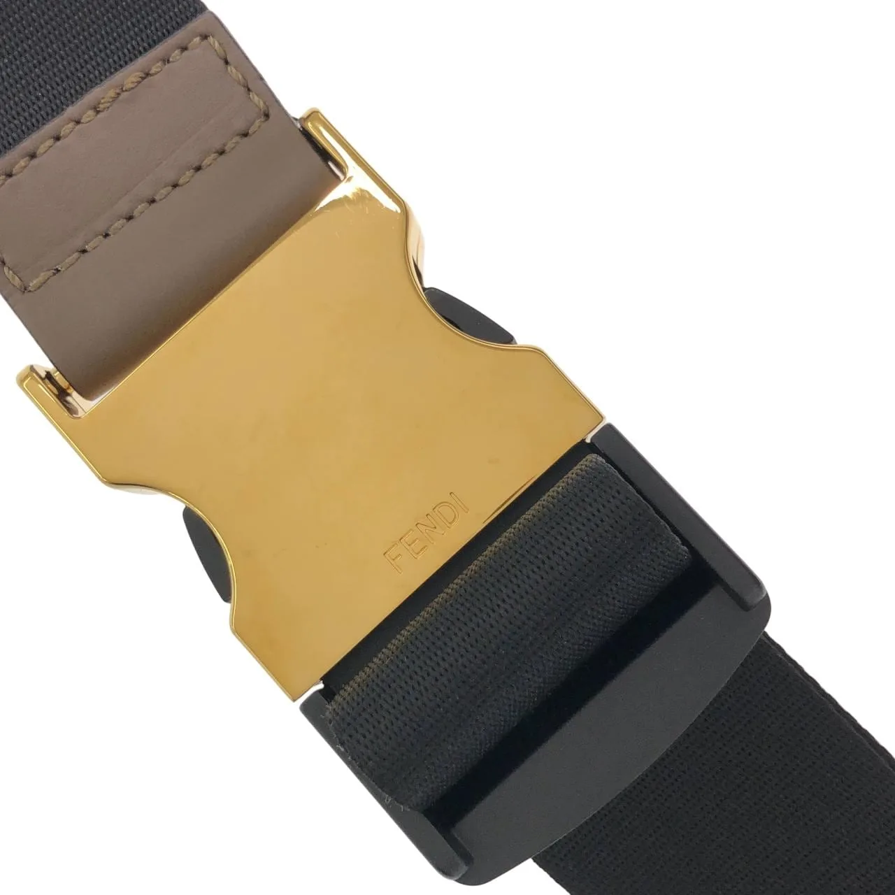 FENDI 8BM006 A5N7 Belt Canvas Black Canvas Rank A - Thumbnail 6