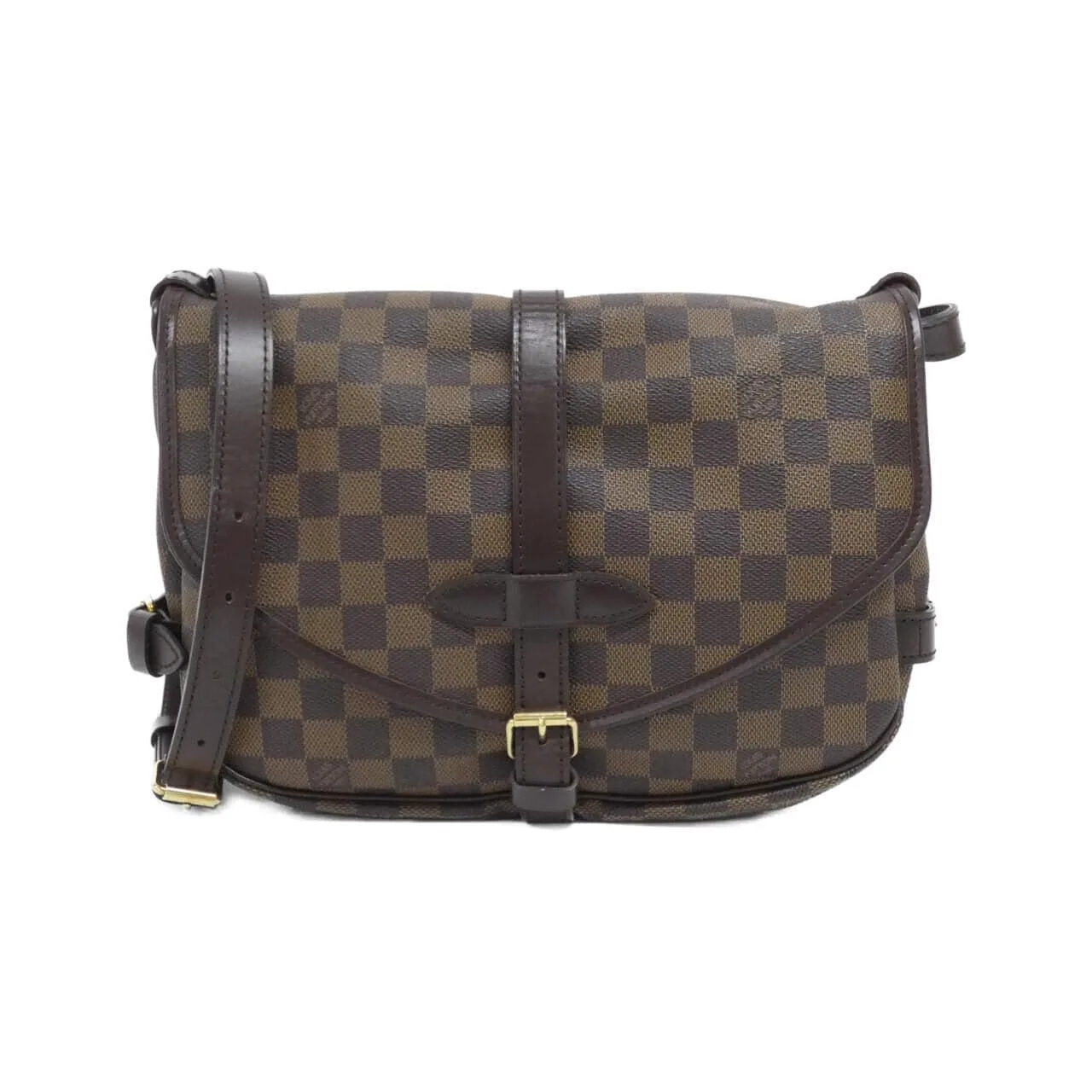 LOUIS VUITTON Saumur N48081 Shoulder Damier Black