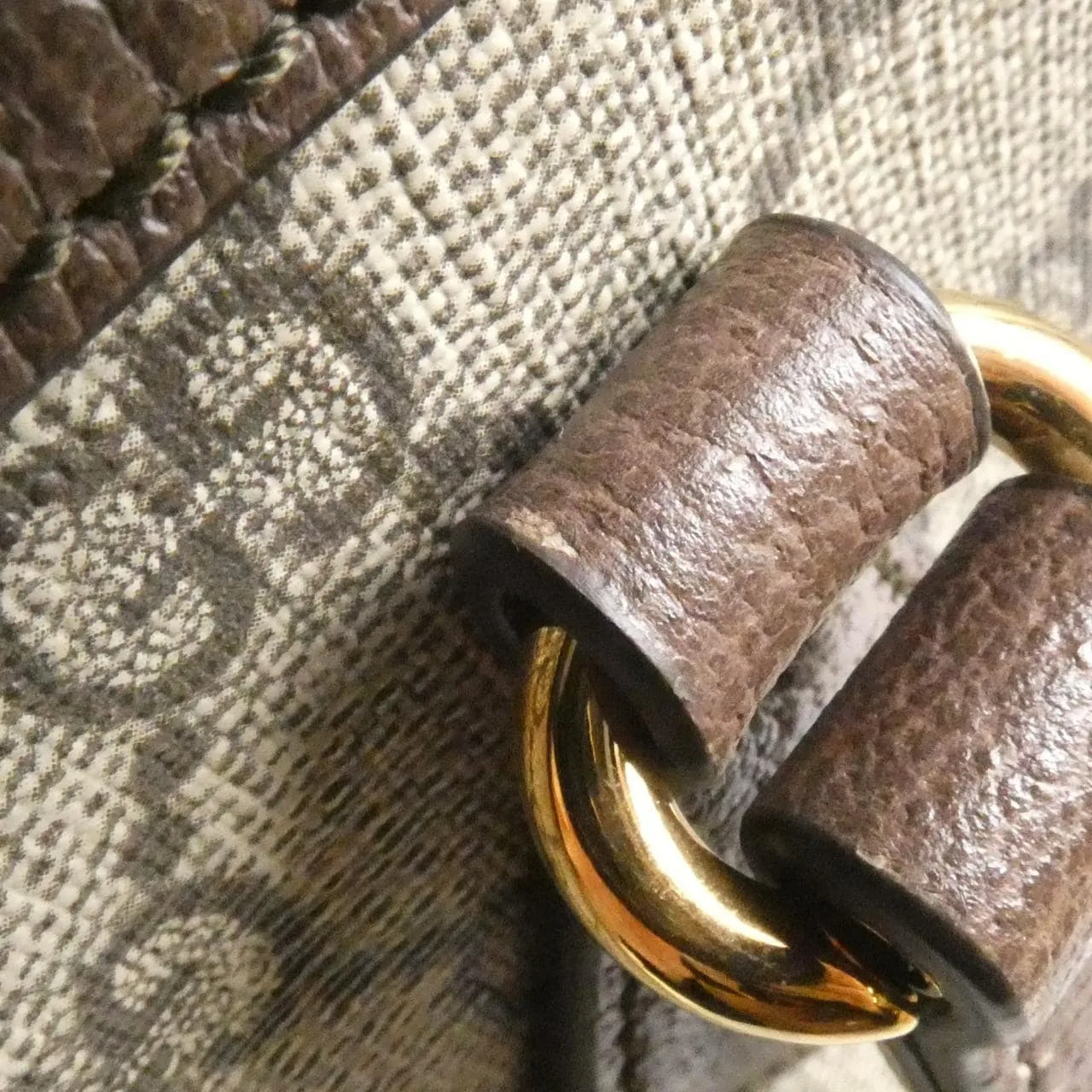 GUCCI 631685 96IWB Handbag Canvas 黑色 帆布 中古品A - 縮圖 4