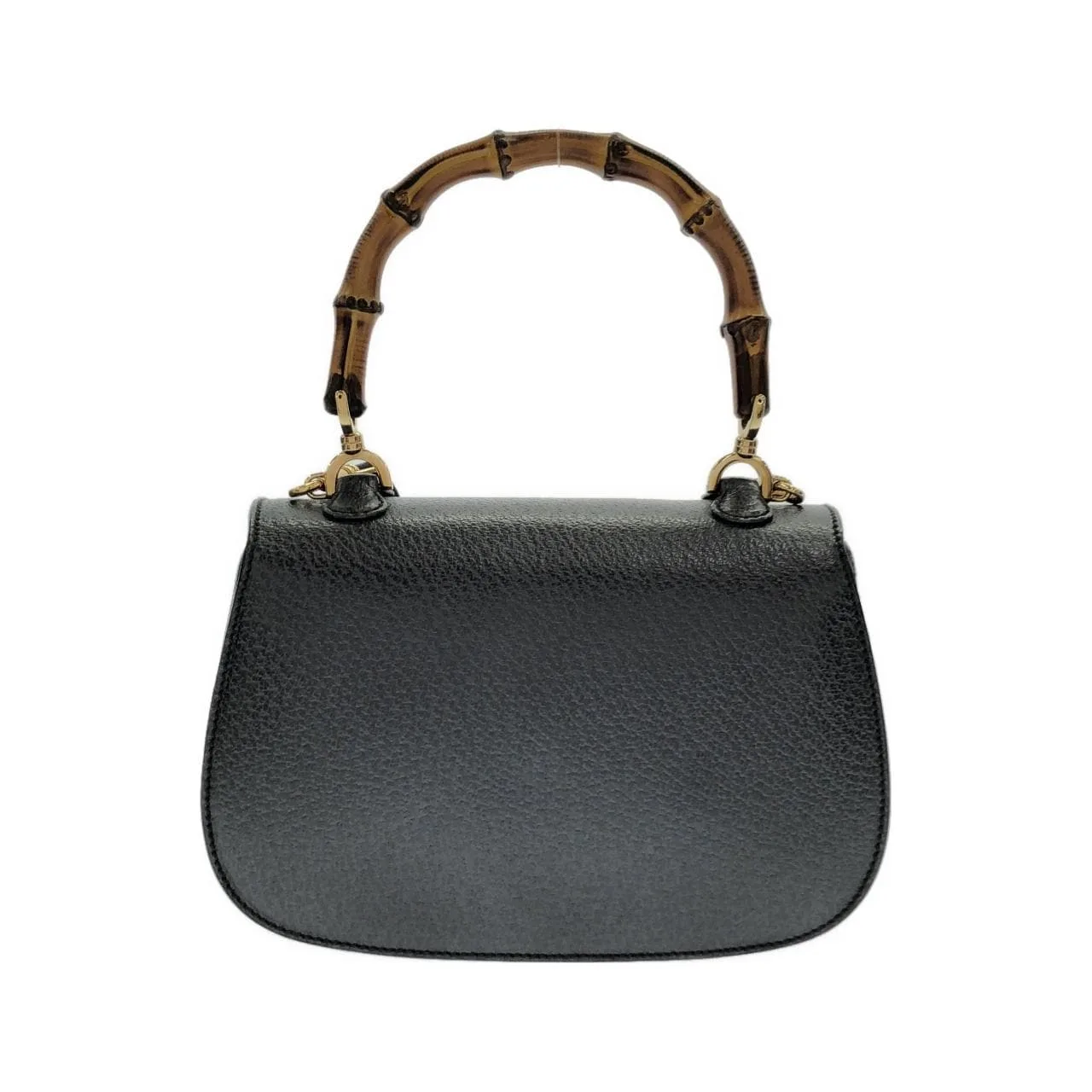 GUCCI 000 2046 Handbag Leather 灰色 皮革 中古品A - 縮圖 2