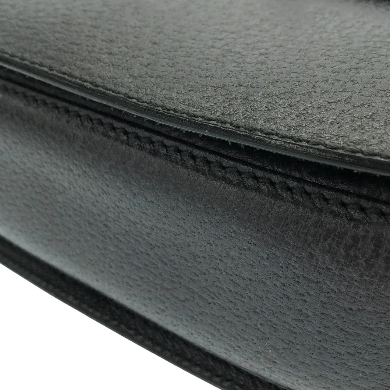 GUCCI 000 2046 Handbag Leather 灰色 皮革 中古品A - 縮圖 3