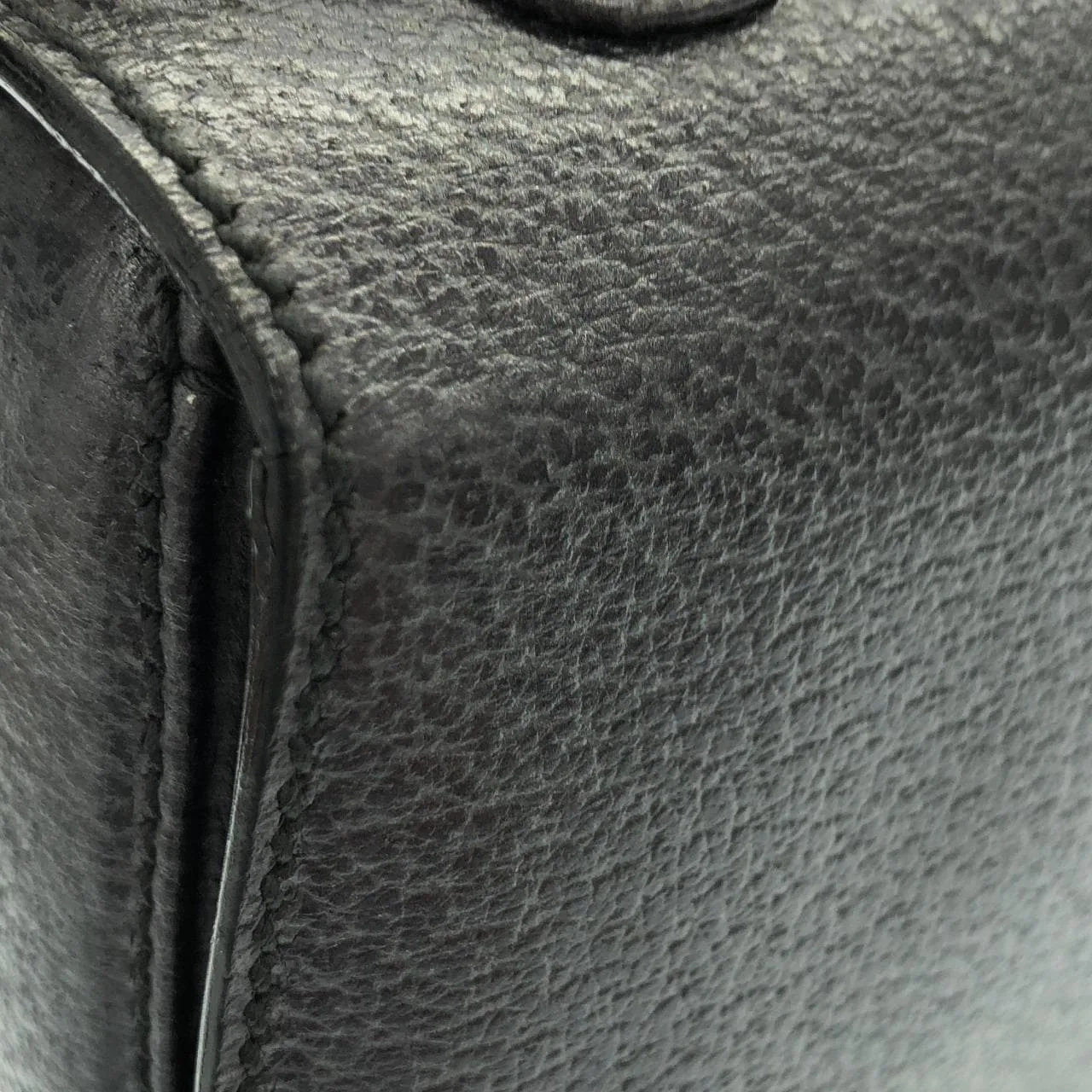 GUCCI 000 2046 Handbag Leather 灰色 皮革 中古品A - 縮圖 5