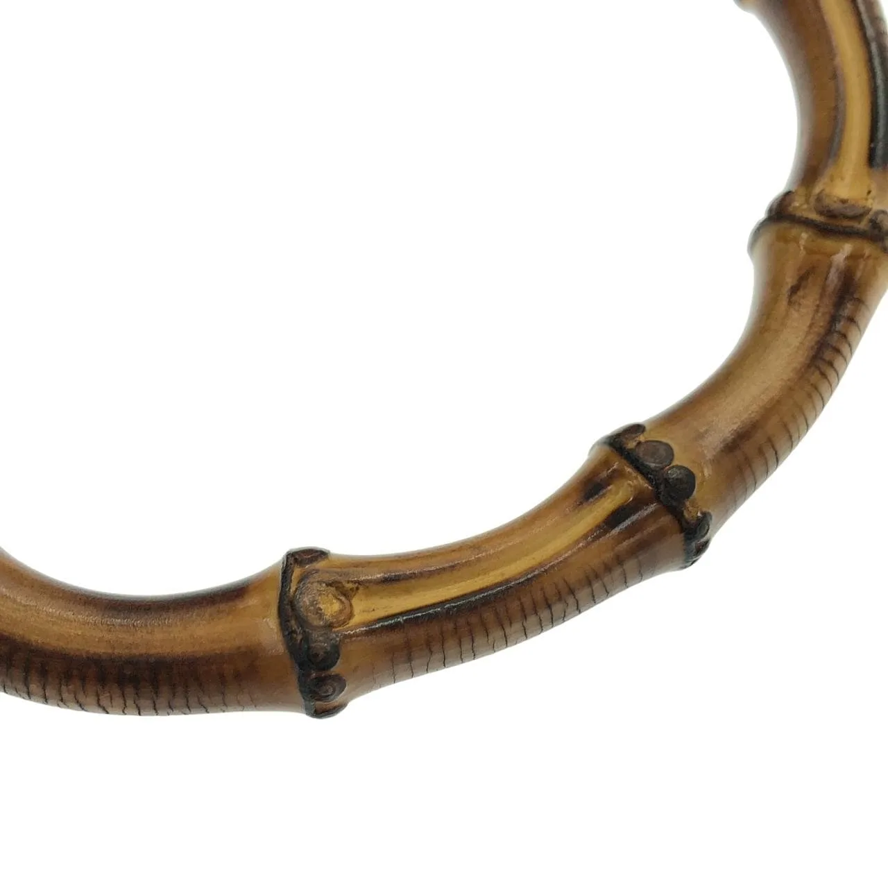 GUCCI 000 2046 Handbag Leather 灰色 皮革 中古品A - 縮圖 6