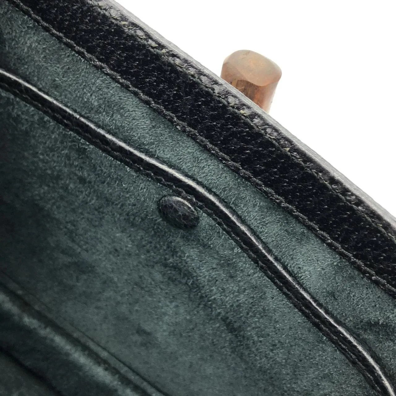 GUCCI 000 2046 Handbag Leather 灰色 皮革 中古品A - 縮圖 8