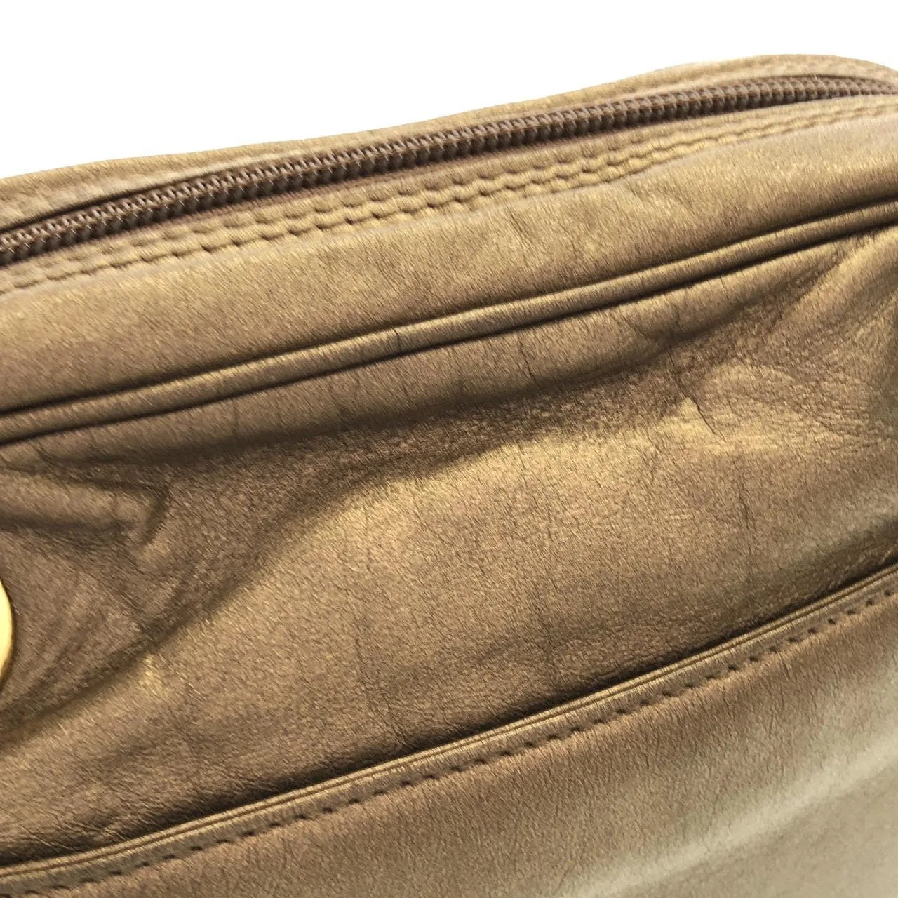 LOEWE Shoulder Leather Gold Leather Rank B - Thumbnail 5