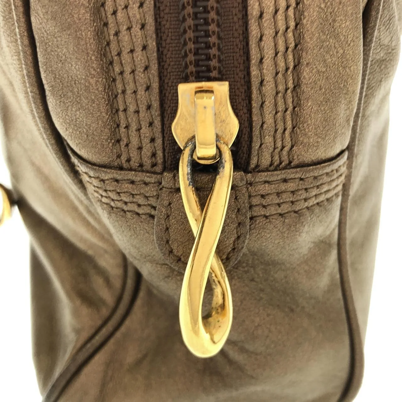 LOEWE Shoulder Leather Gold Leather Rank B - Thumbnail 6