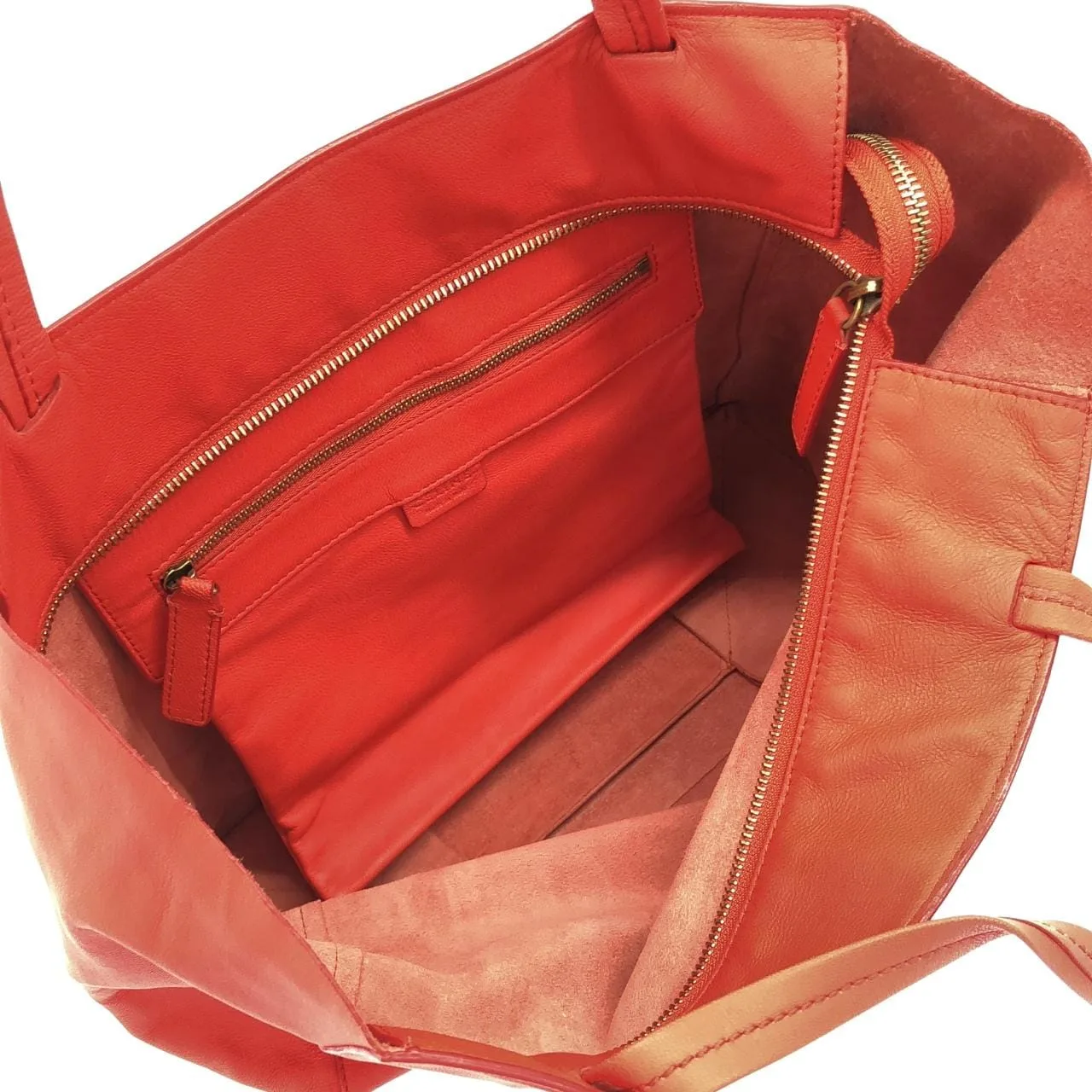 CELINE Cabas 169243DBT Handbag Lambskin