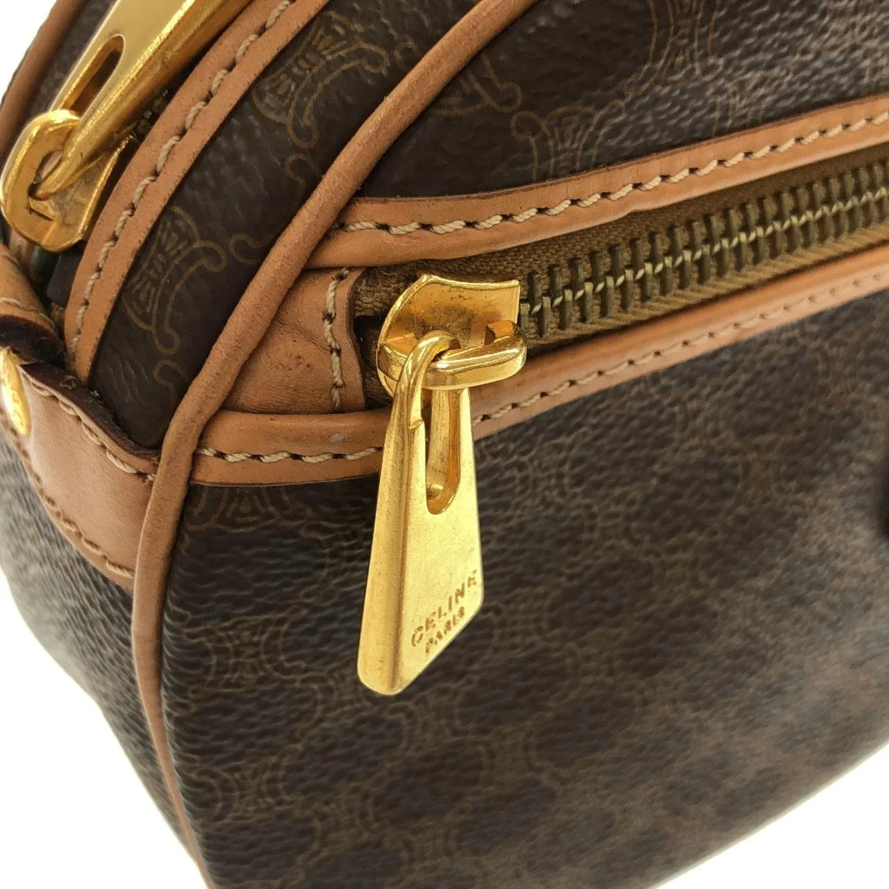 CELINE Shoulder Canvas 棕色 帆布 中古品A - 縮圖 5