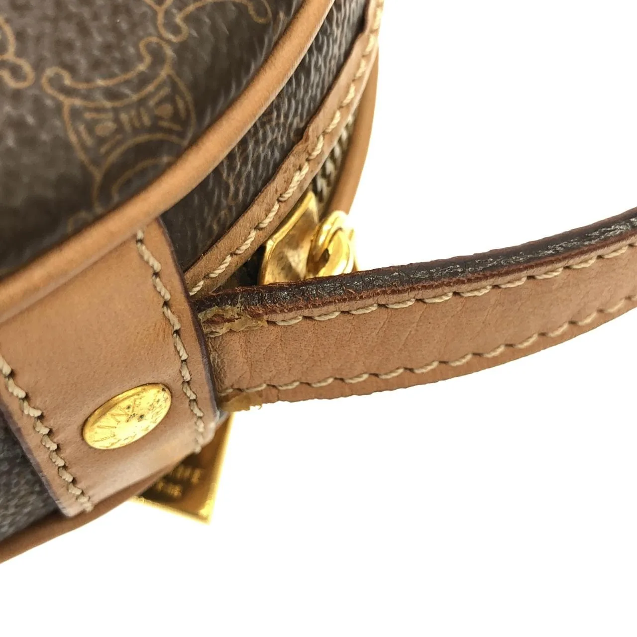 CELINE Shoulder Canvas 棕色 帆布 中古品A - 縮圖 6