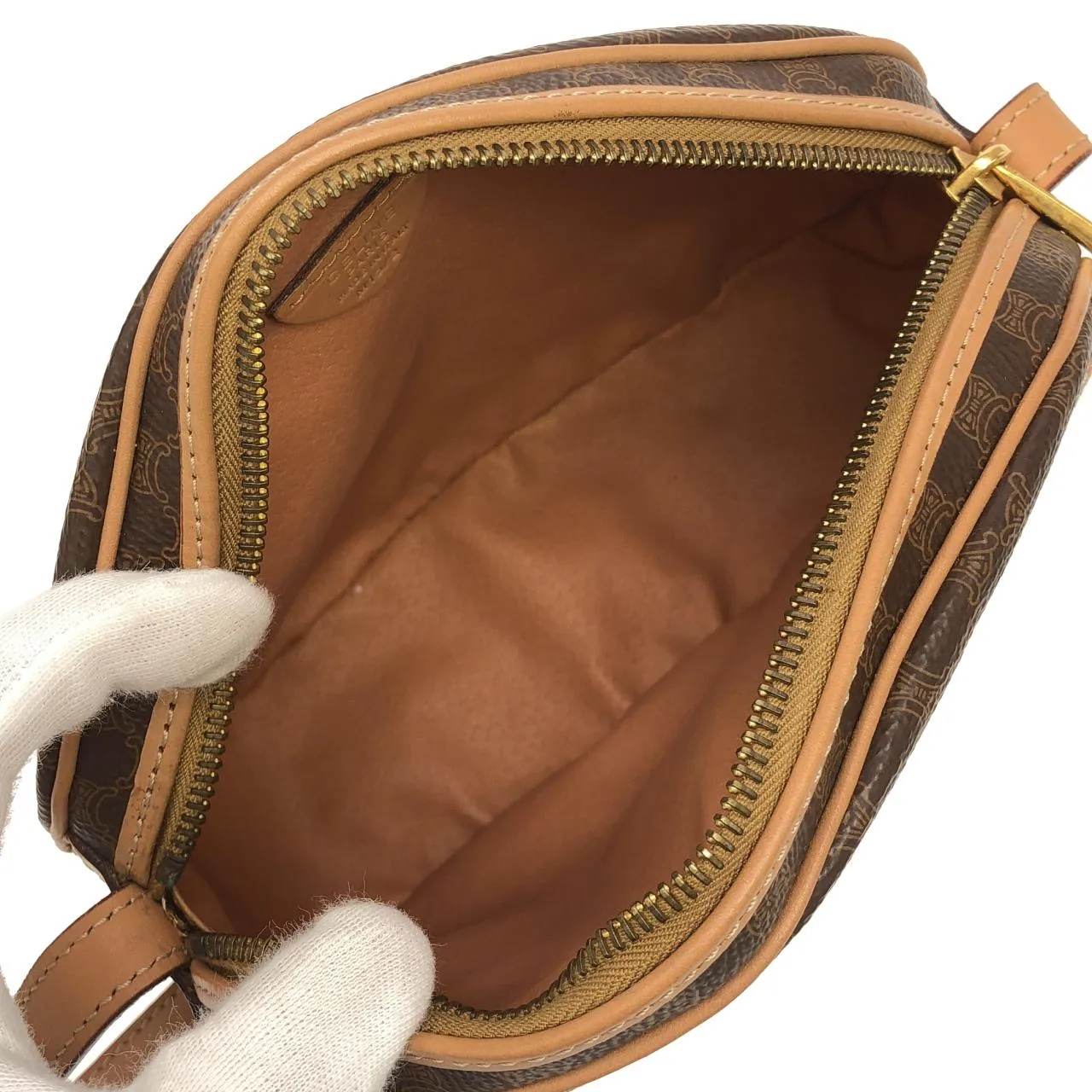 CELINE Shoulder Canvas 棕色 帆布 中古品A - 縮圖 8