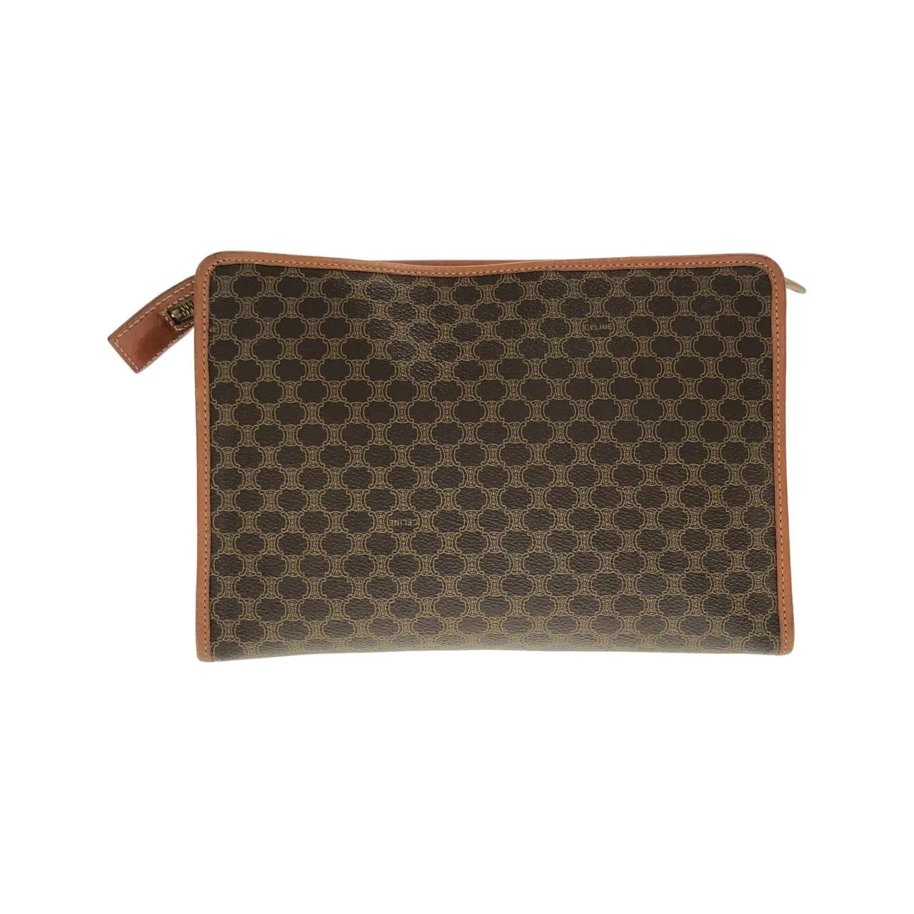 CELINE Handbag Canvas 棕色 帆布 中古品B - 縮圖 2