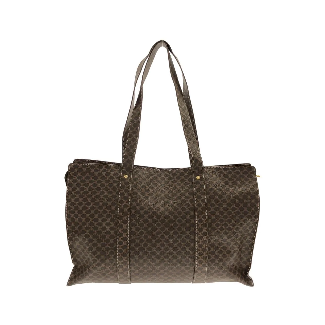 CELINE Handbag Canvas 棕色 帆布 中古品A - 縮圖 2