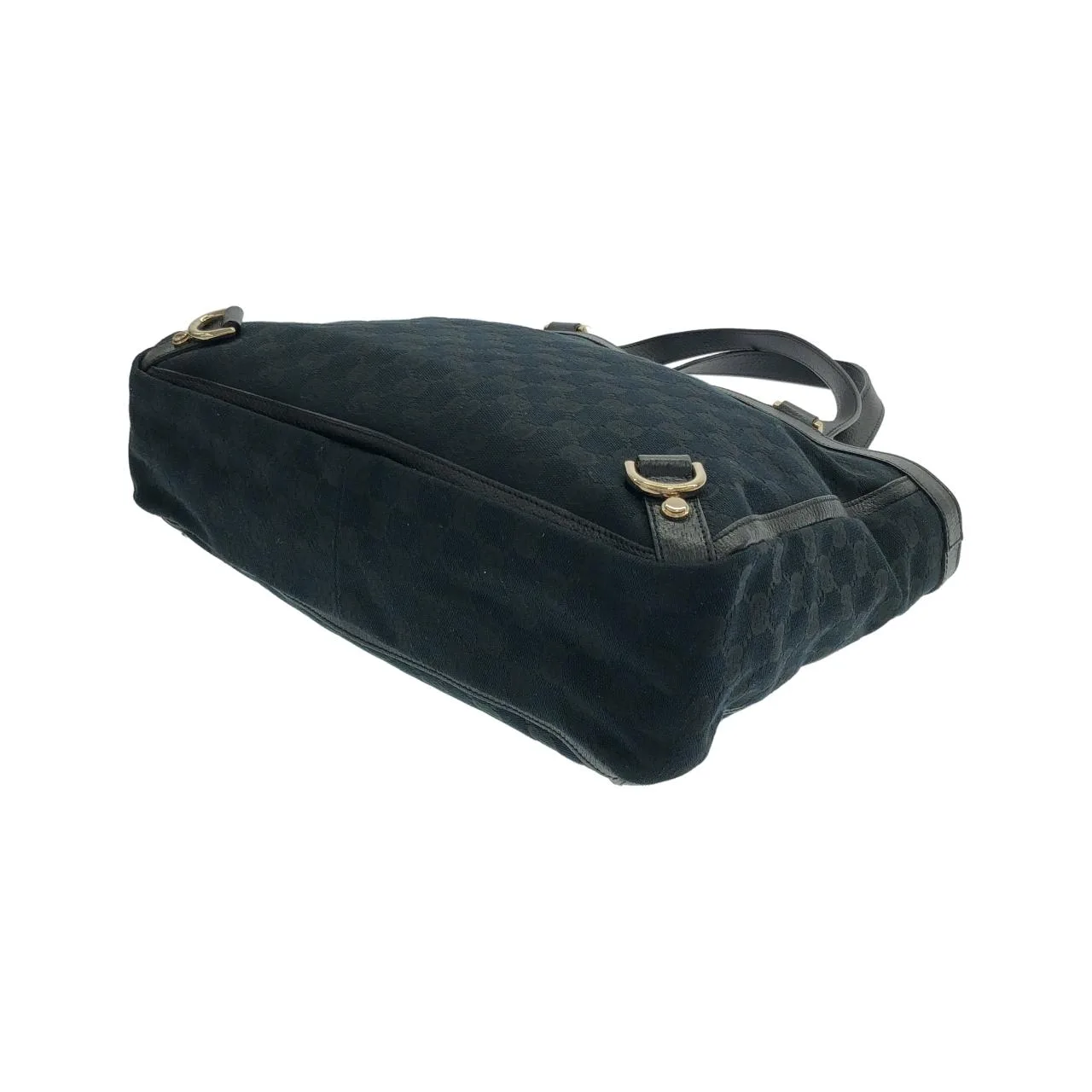 GUCCI 170004 Handbag Canvas 黑色 帆布 中古品A - 縮圖 3