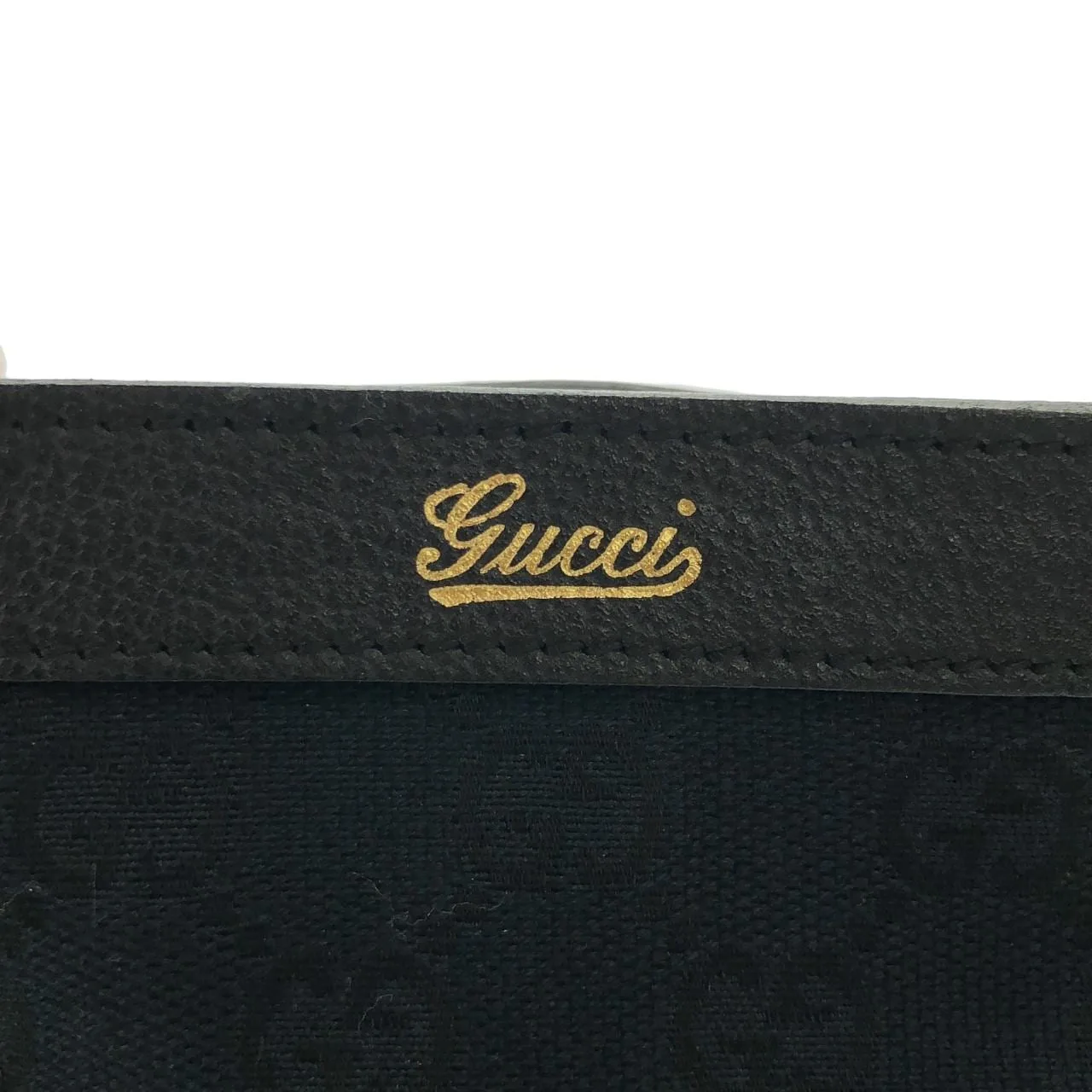 GUCCI 170004 Handbag Canvas 黑色 帆布 中古品A - 縮圖 4