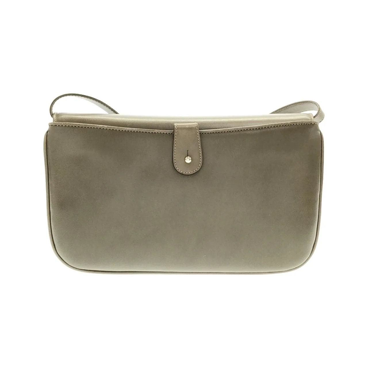 GUCCI 004 106 0024 Shoulder Leather 灰色 皮革 中古品A - 縮圖 2