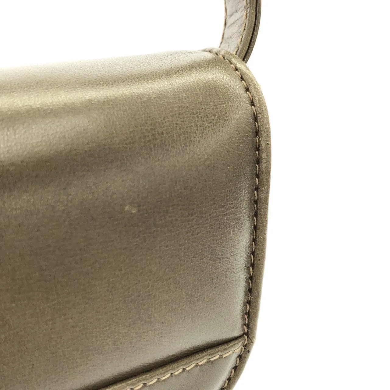 GUCCI 004 106 0024 Shoulder Leather 灰色 皮革 中古品A - 縮圖 6