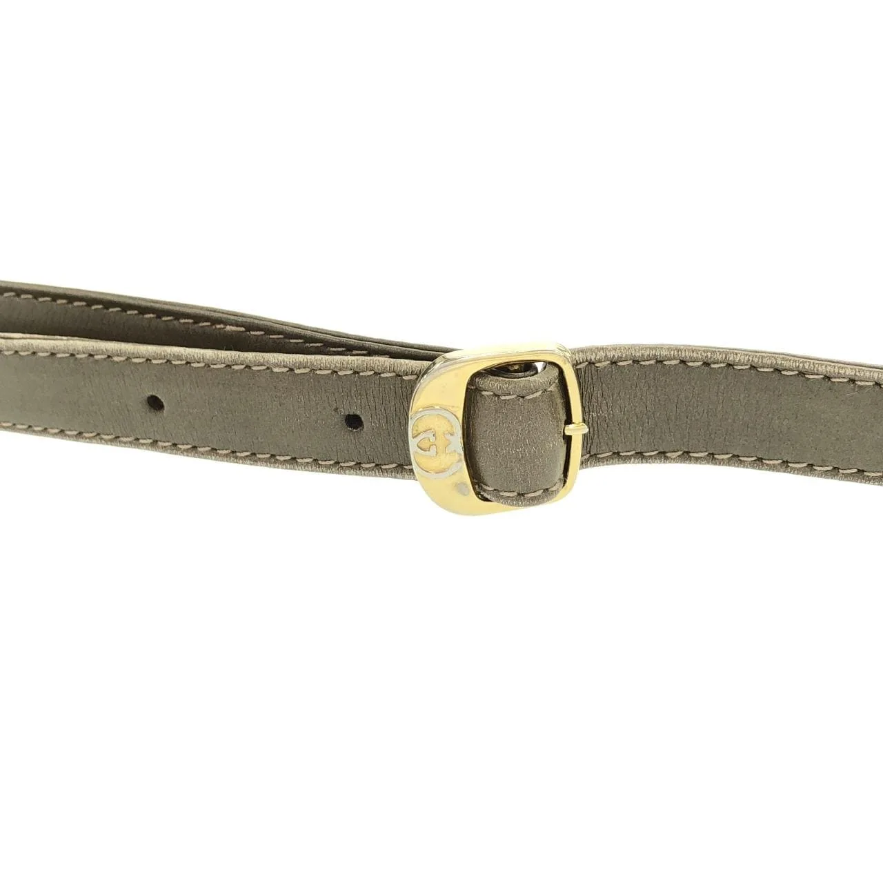 GUCCI 004 106 0024 Shoulder Leather 灰色 皮革 中古品A - 縮圖 8