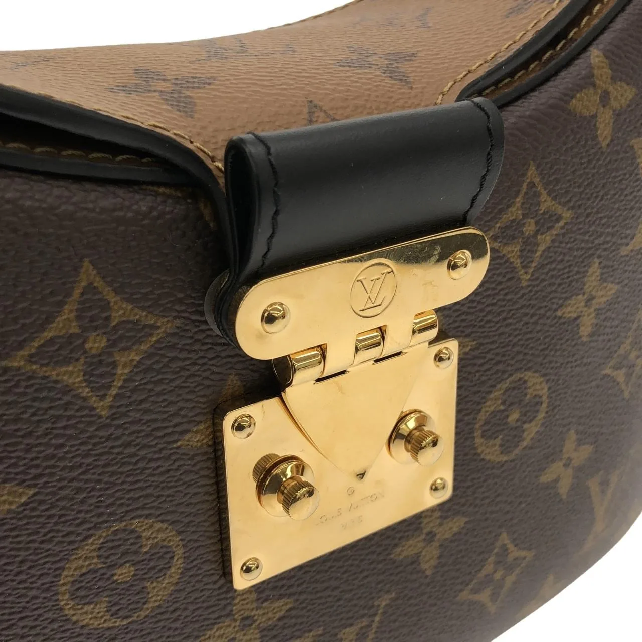 LOUIS VUITTON M46659 Shoulder Monogram 黑色 Monogram 中古品A - 縮圖 4