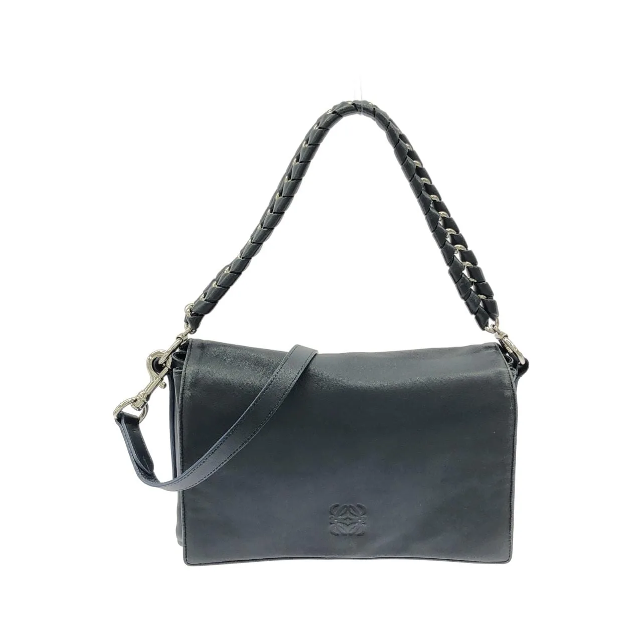 LOEWE 368 53 I28 Shoulder Lambskin Navy