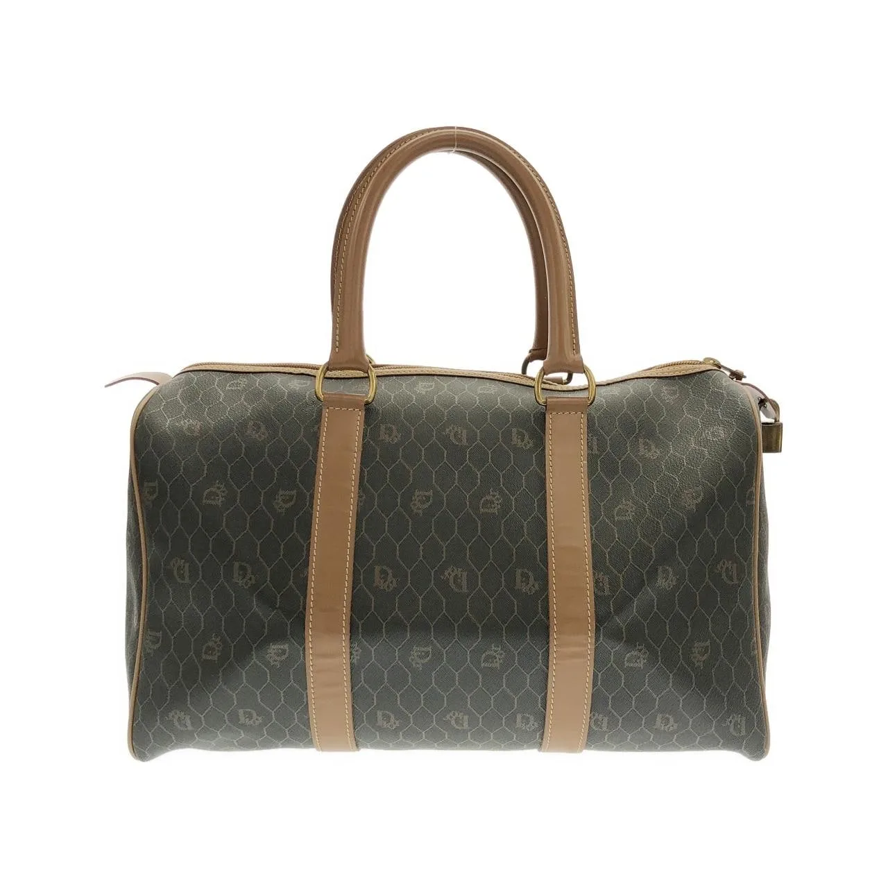 DIOR Boston Canvas 棕色 帆布 中古品A - 縮圖 2