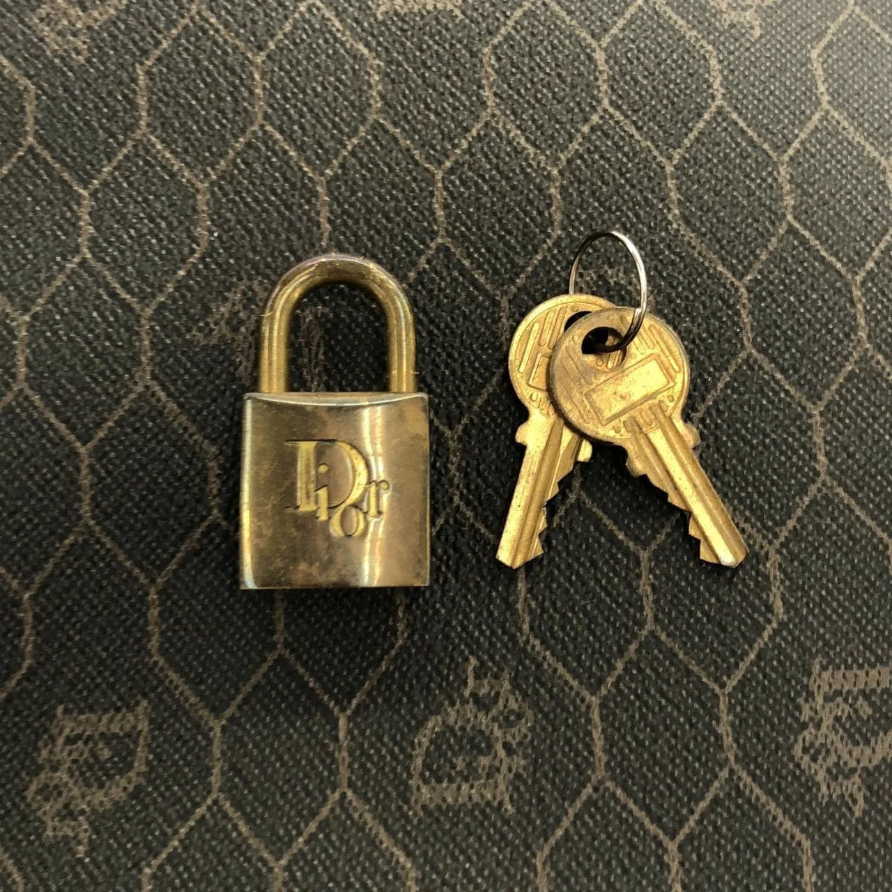 DIOR Boston Canvas 棕色 帆布 中古品A - 縮圖 5