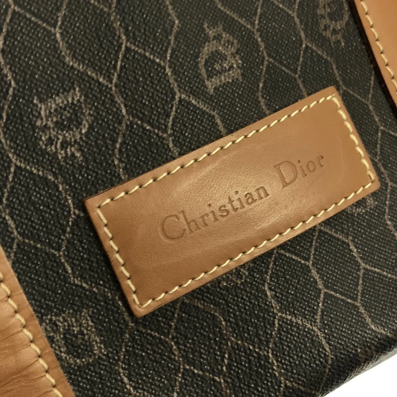 DIOR Boston Canvas 棕色 帆布 中古品A - 縮圖 6