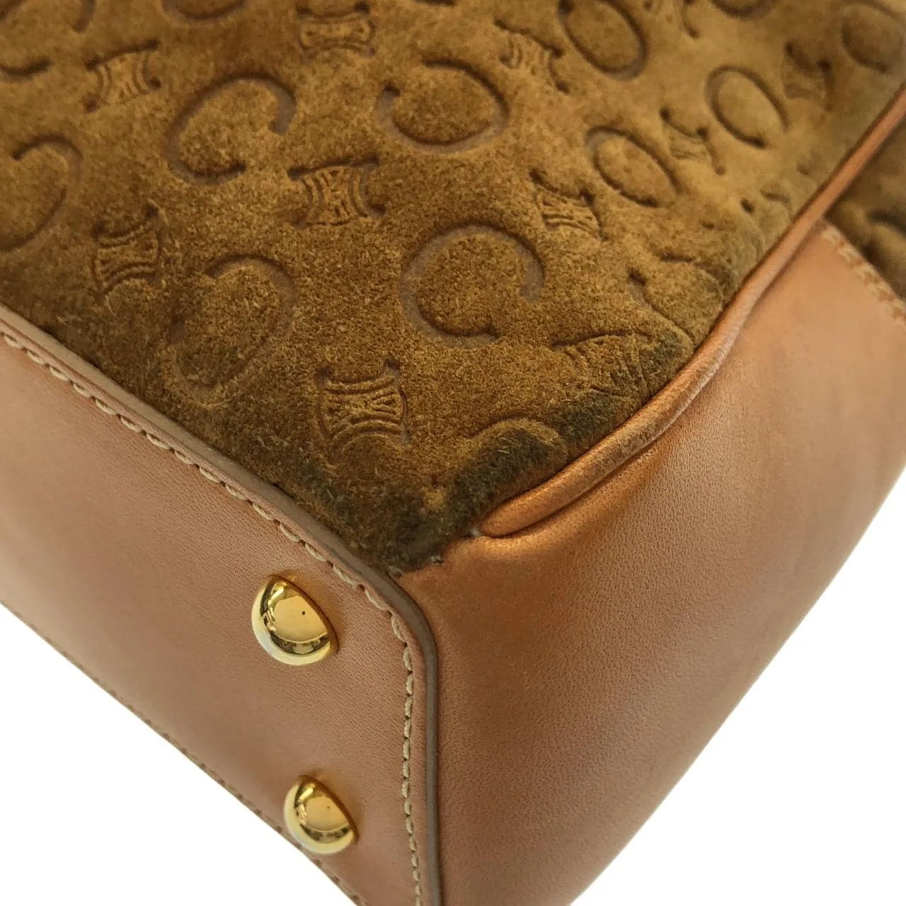 CELINE Handbag 棕色 中古品B - 縮圖 3