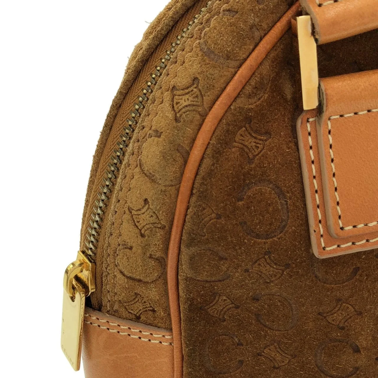 CELINE Handbag 棕色 中古品B - 縮圖 4