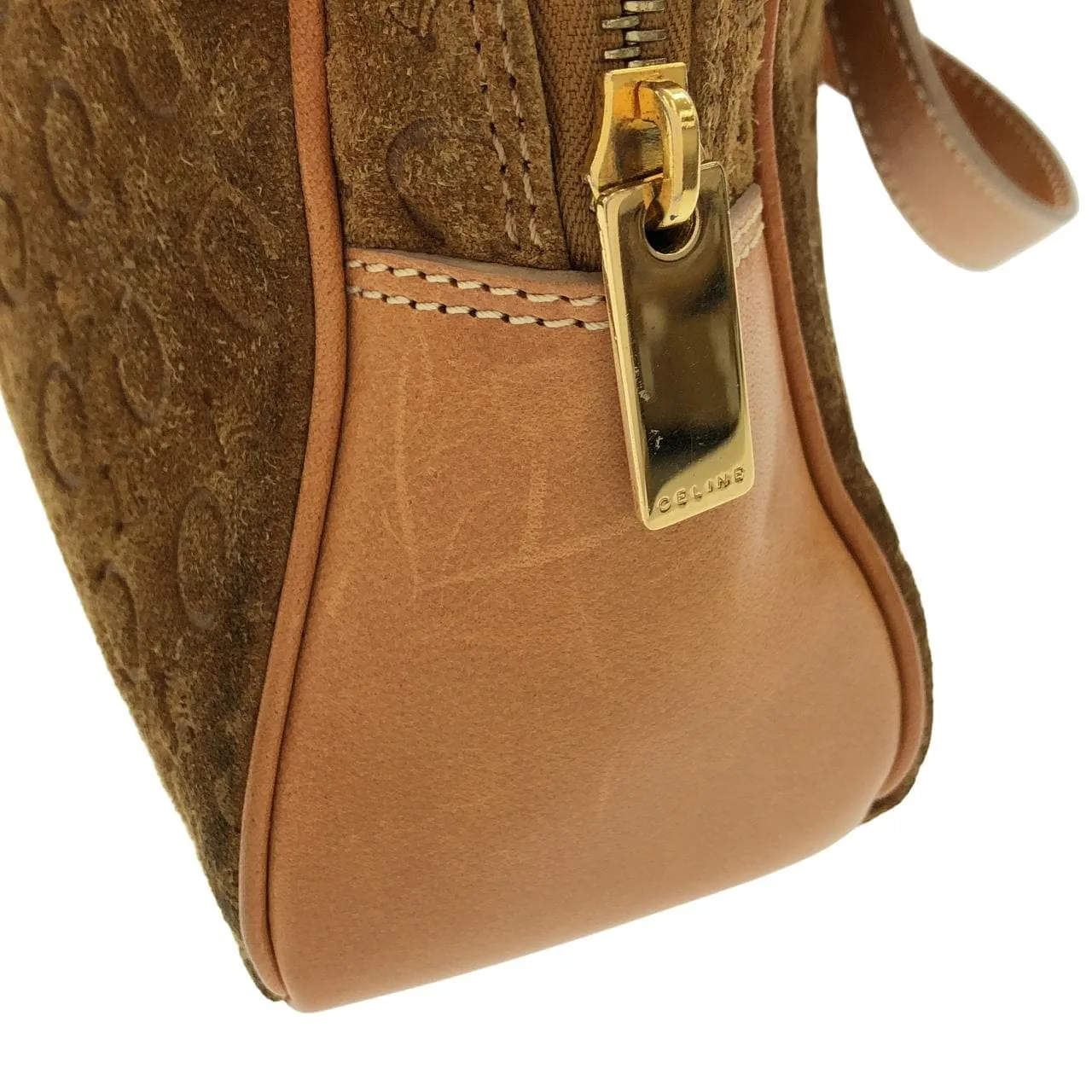 CELINE Handbag 棕色 中古品B - 縮圖 7